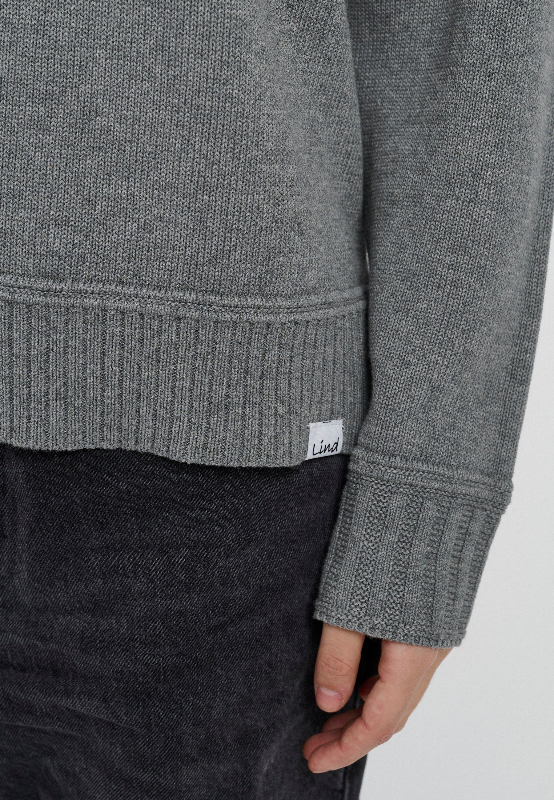 Lind LiTrine Knit Pullover 9600 Grey melange