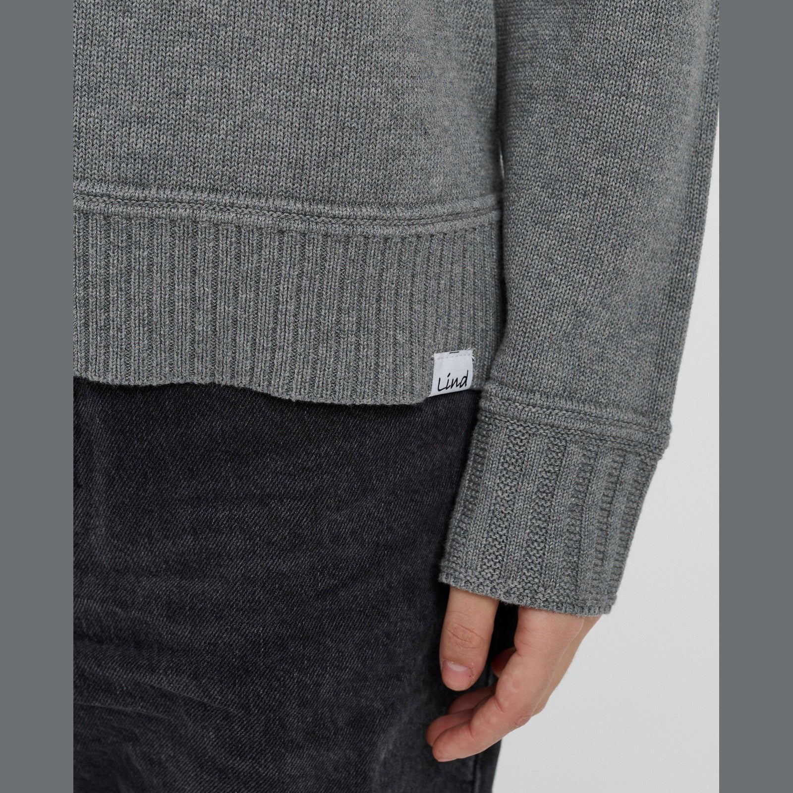 Lind LiTrine Knit Pullover 9600 Grey melange