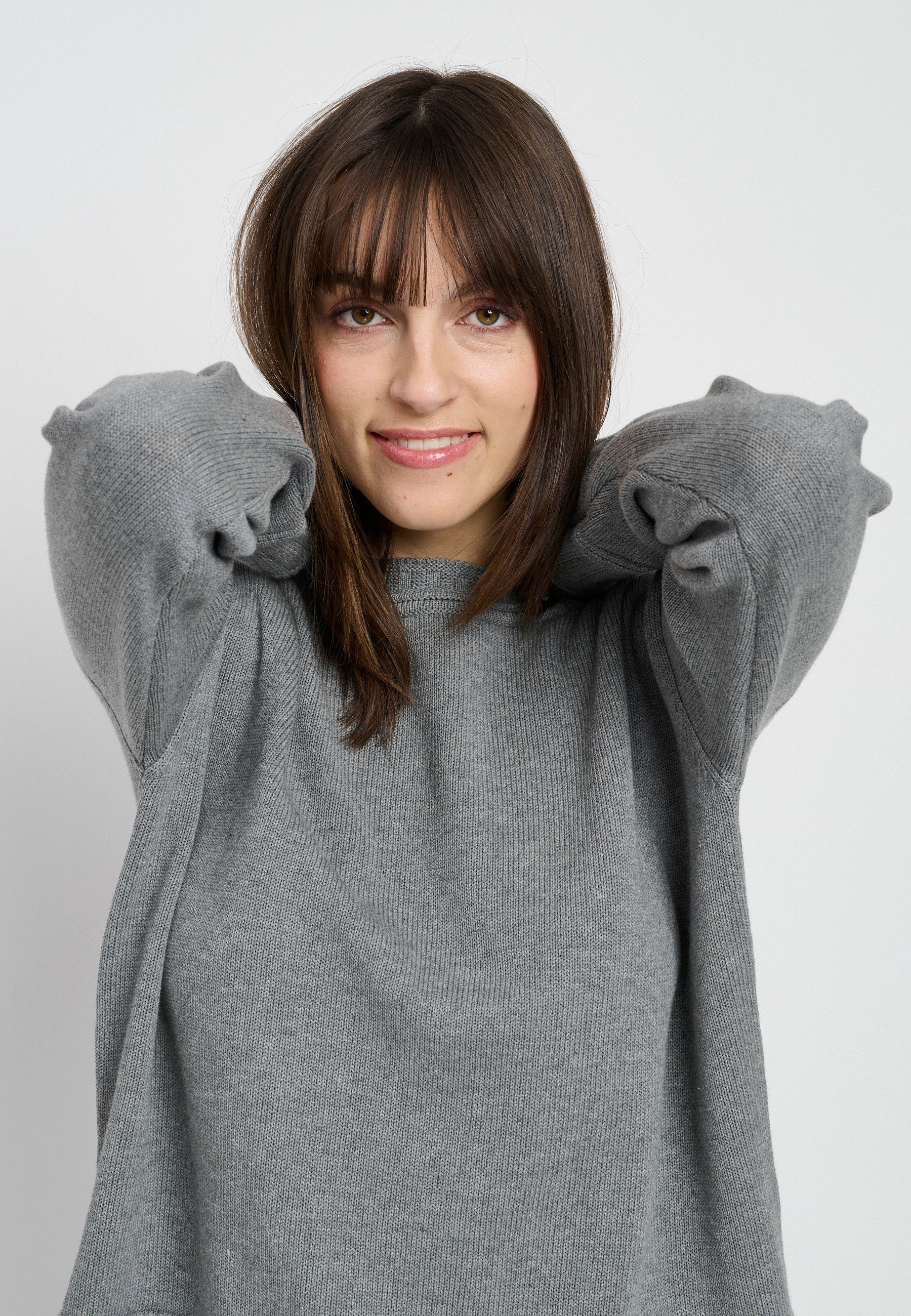 Lind LiTrine Knit Pullover 9600 Grey melange