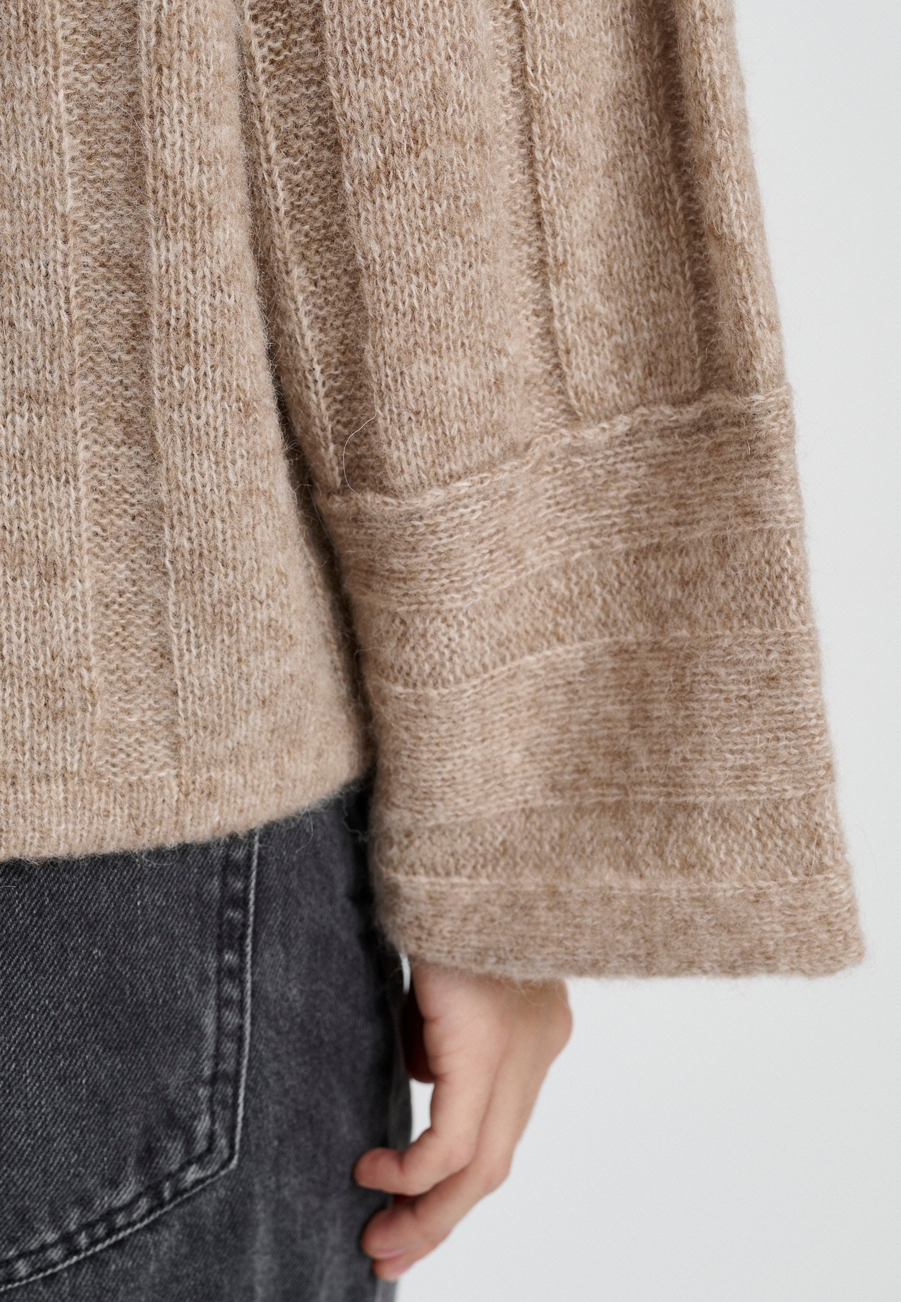 Lind LiZoya Knit Pullover 1321 light brown melange