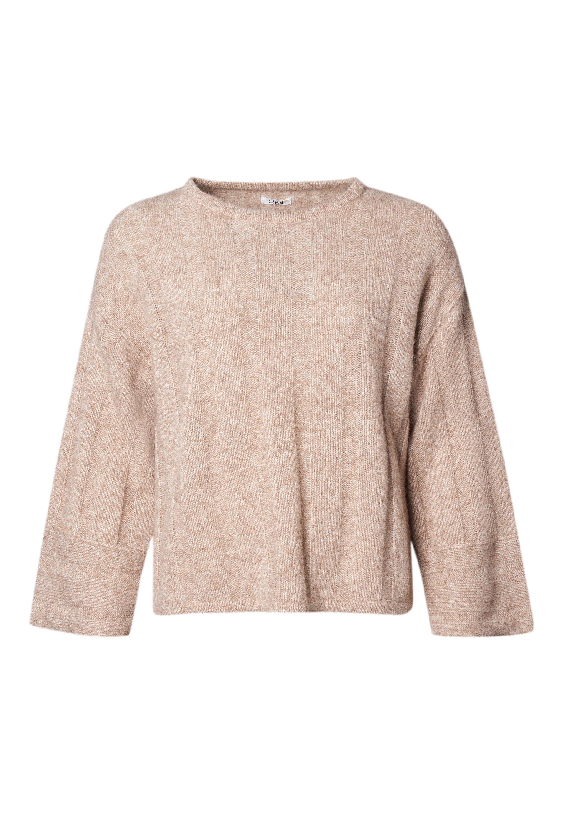 Lind LiZoya Knit Pullover 1321 light brown melange