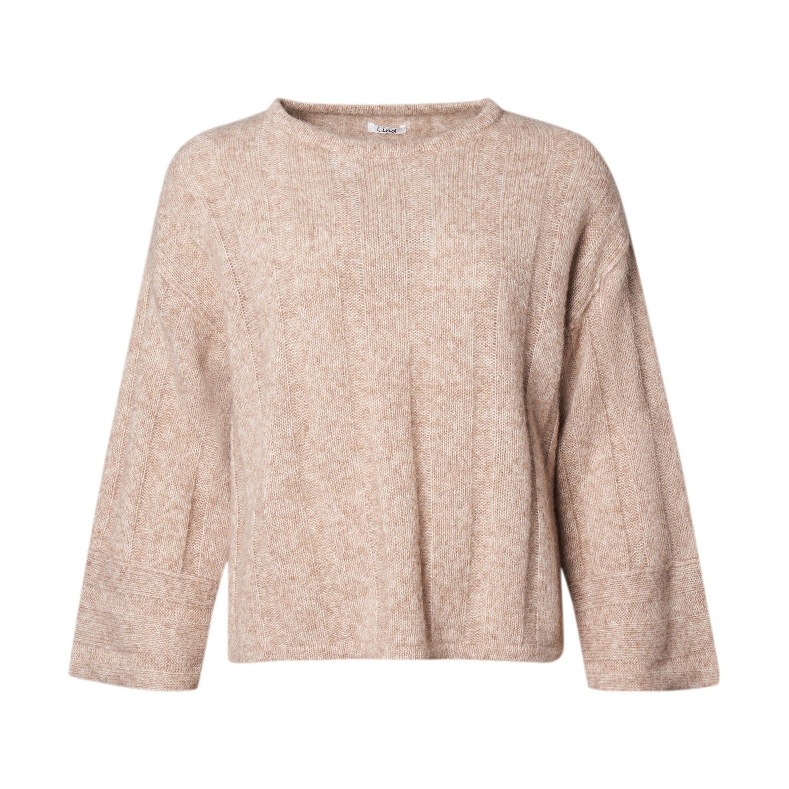 Lind LiZoya Knit Pullover 1321 light brown melange