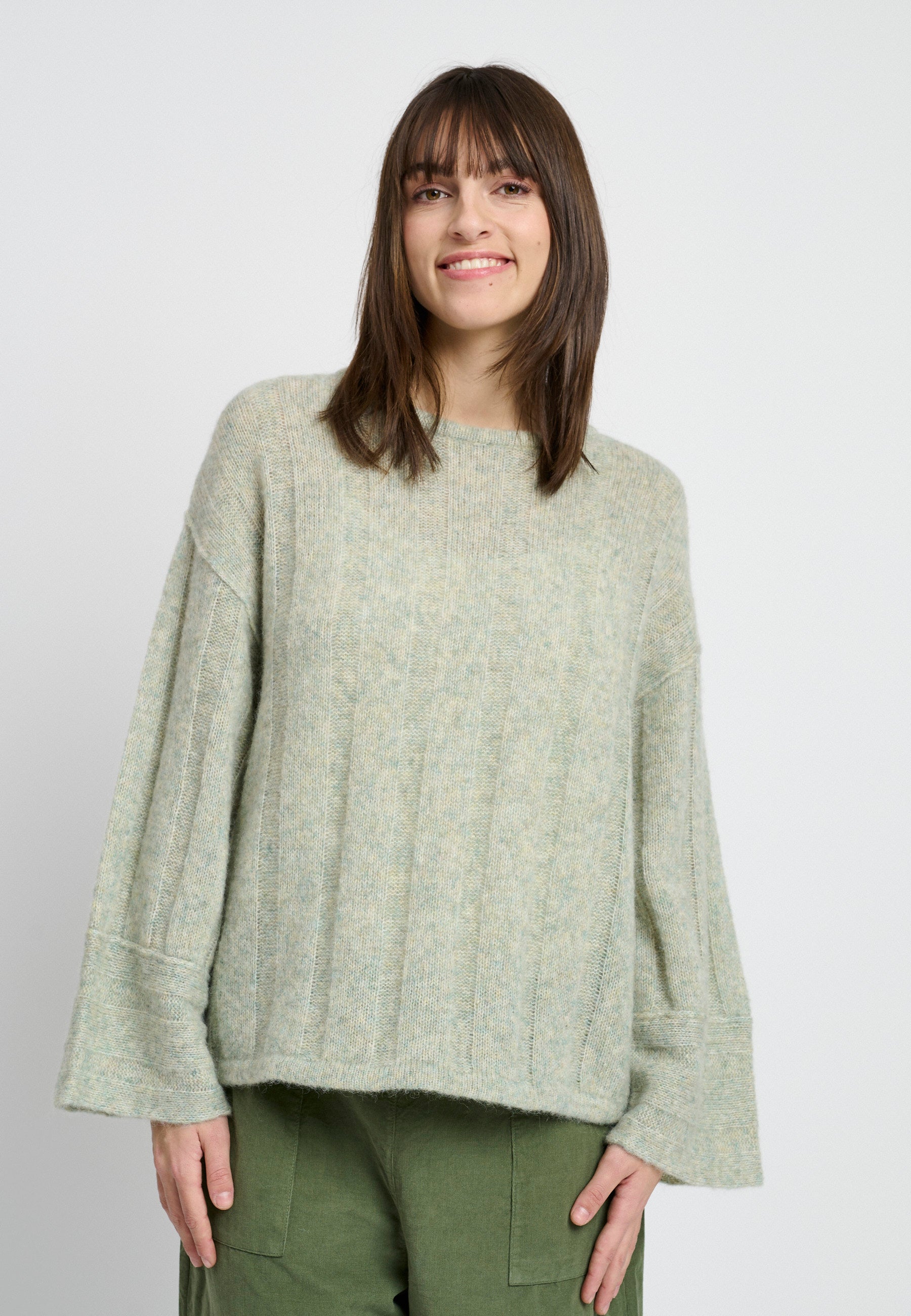 Lind LiZoya Knit Pullover 3451 light green melange