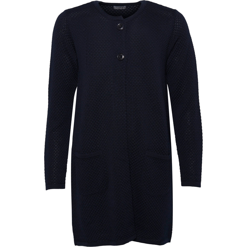 Lind Marie Knit Cardigan 611 Palco-navy