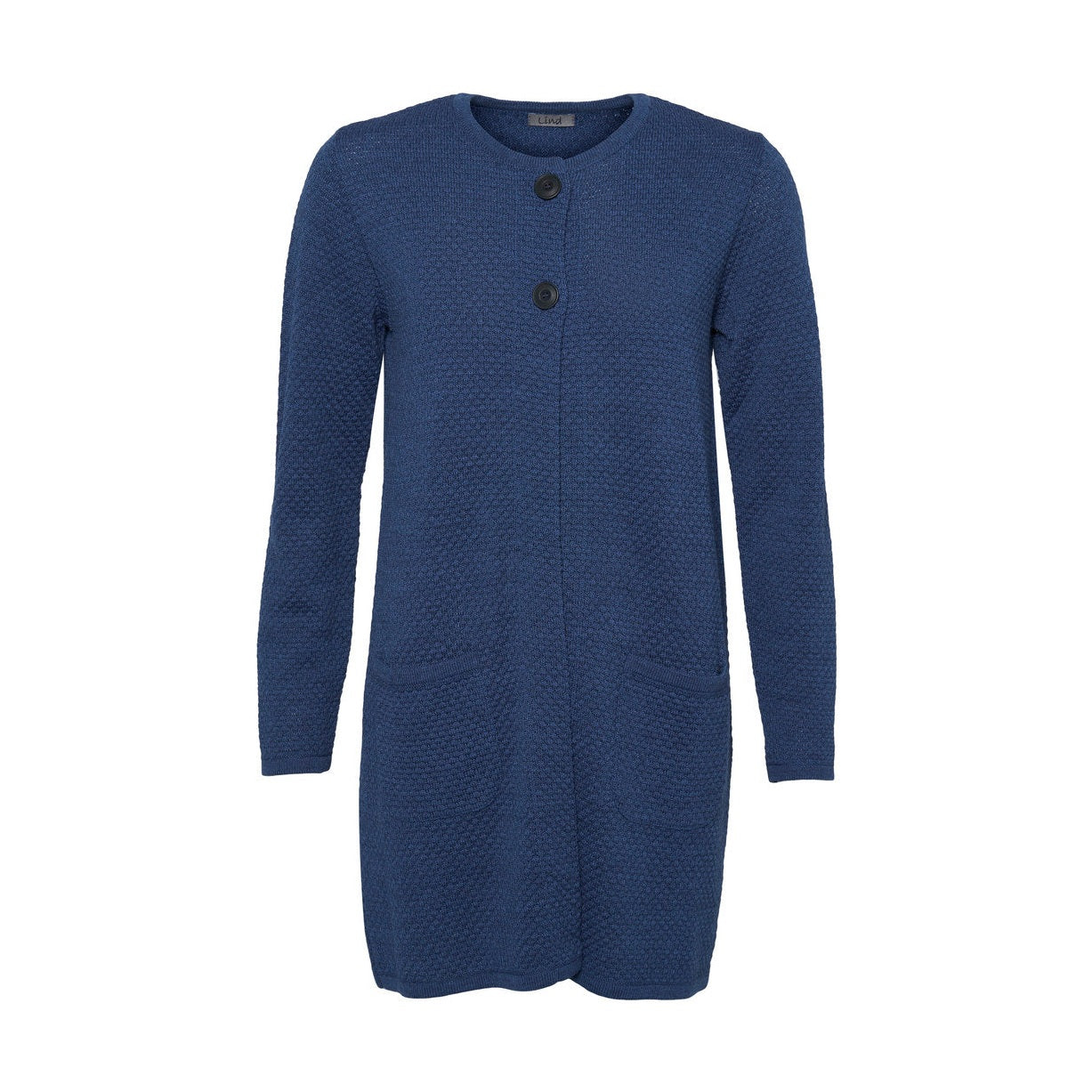 Lind Marie Knit Cardigan 706 Bagar blue melange