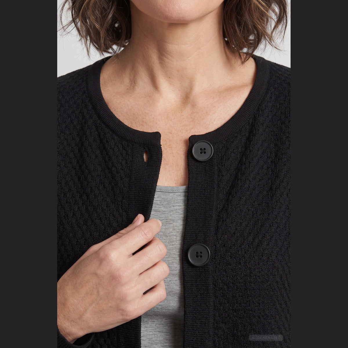 Lind Marie Knit Cardigan 110 Vanta Black