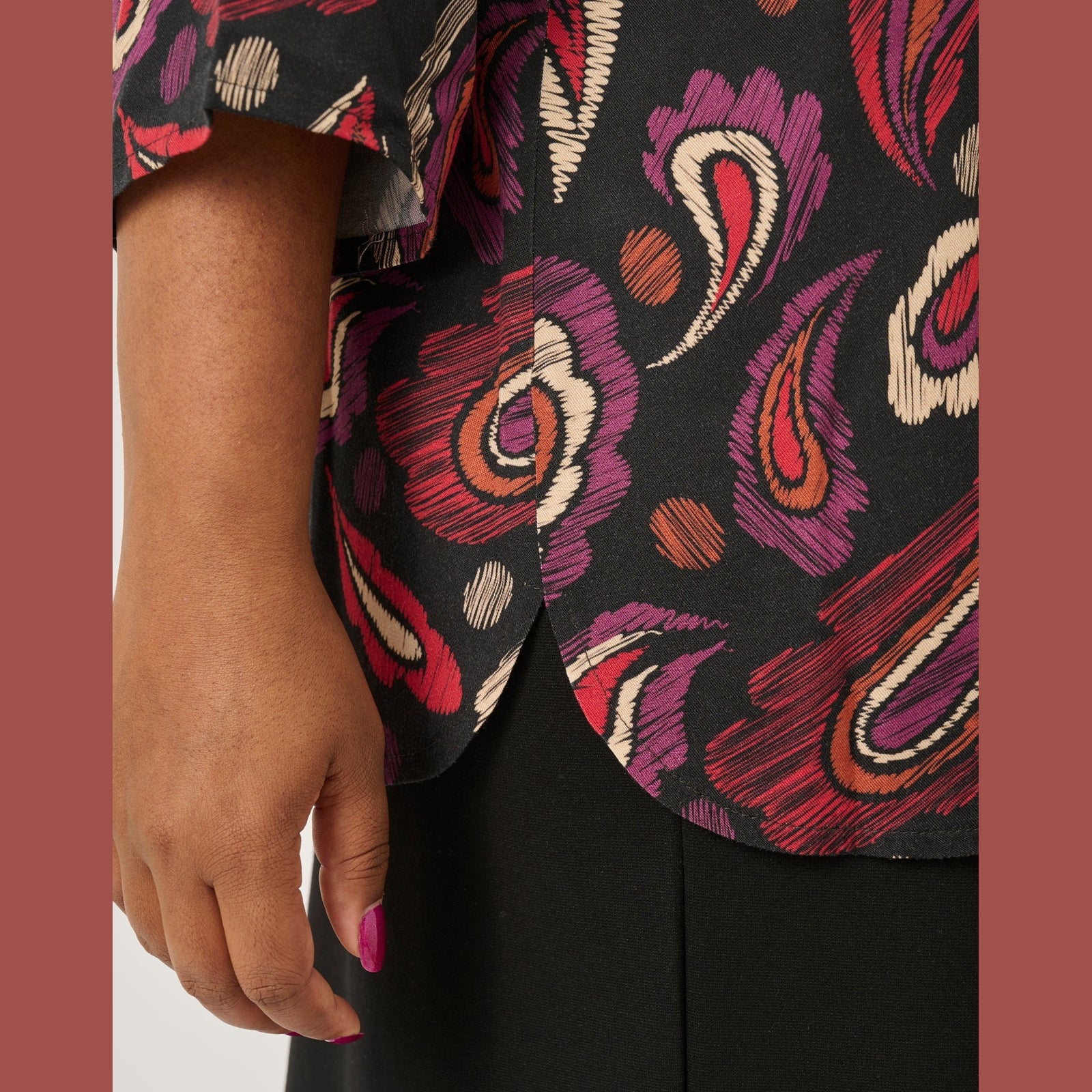 Pont Neuf PNAdella Bluser 2354 Warm Red