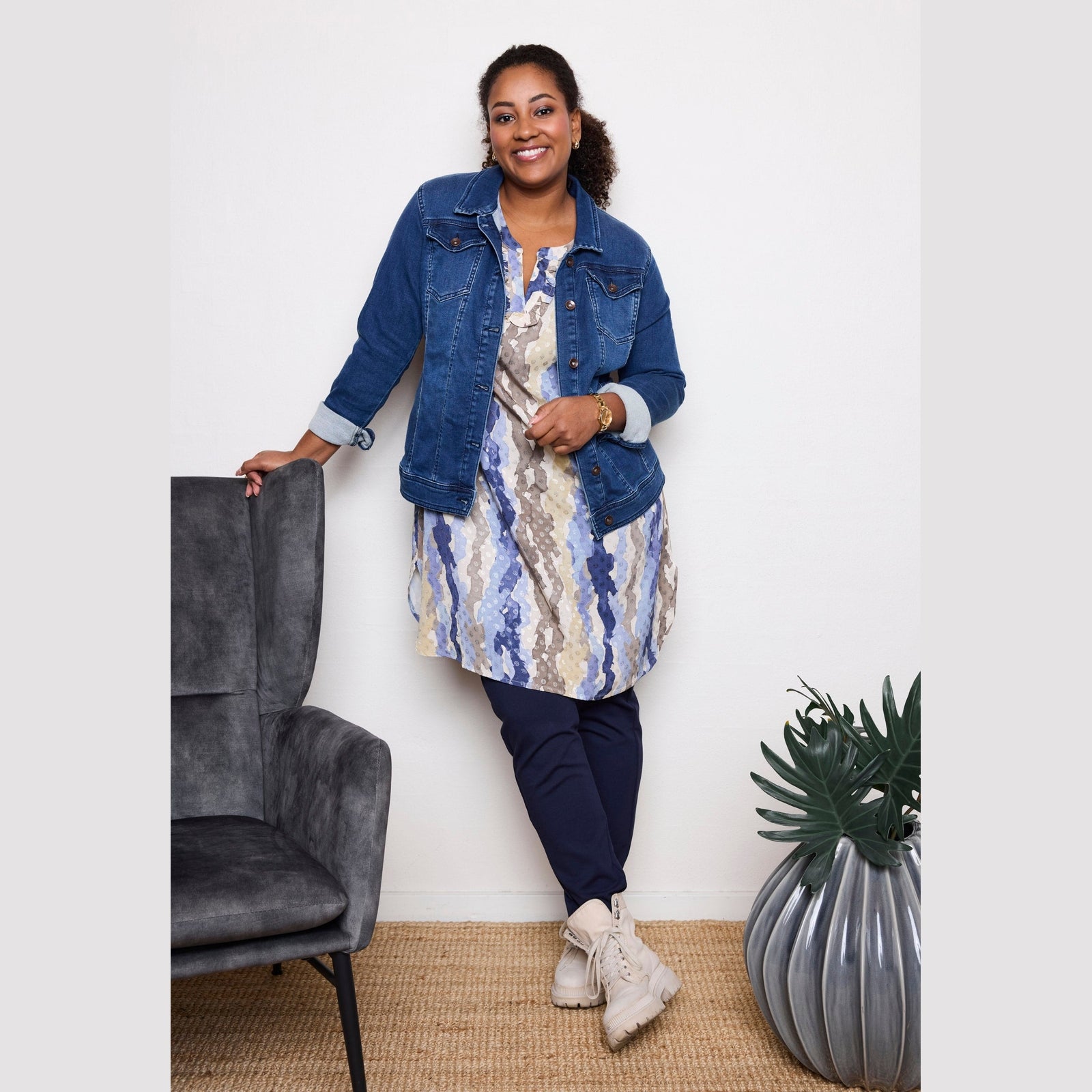 Pont Neuf PNAdora Tea Tunikaer 5275 Denim blue