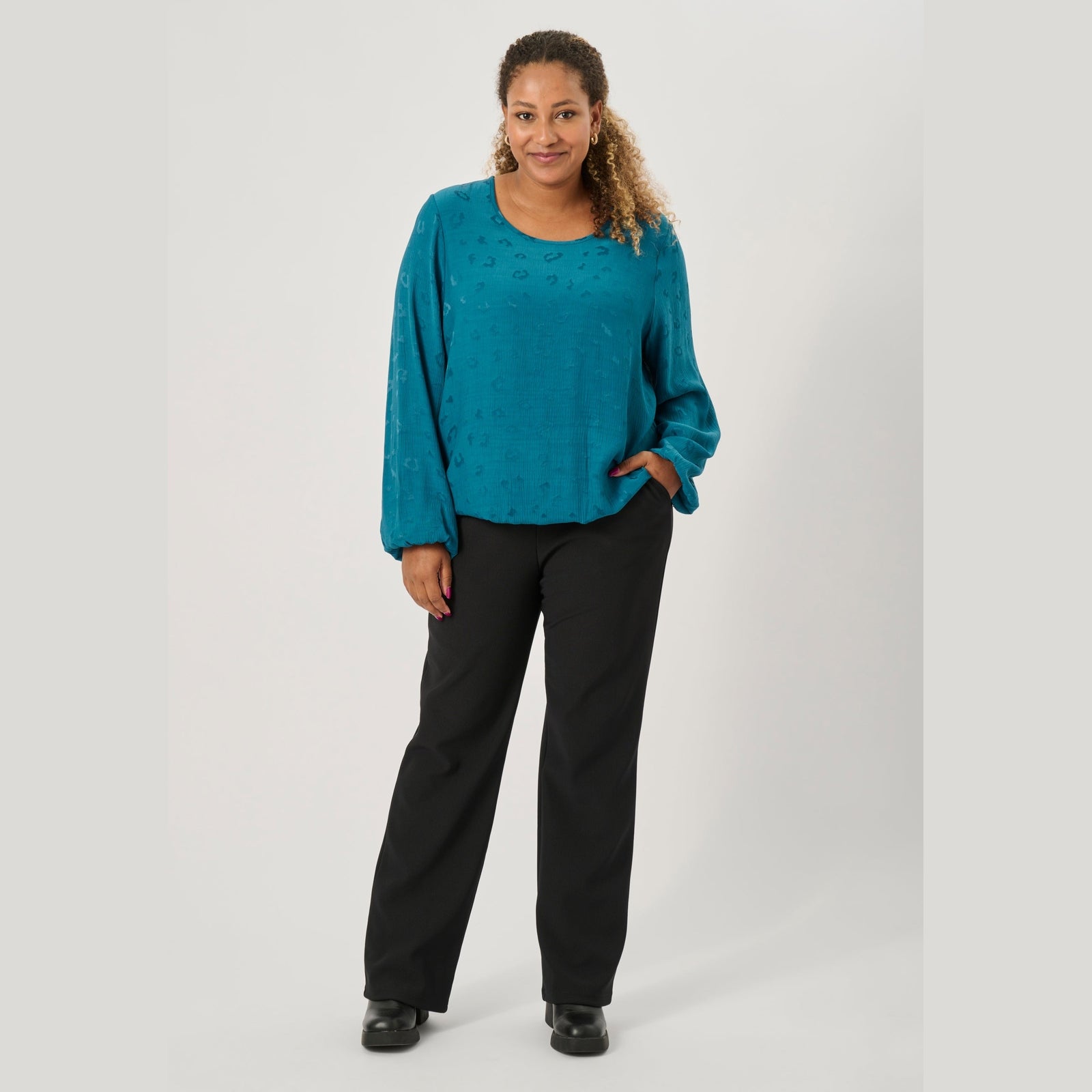 Pont Neuf PNAlison Bluser 5052 Petrol Blue