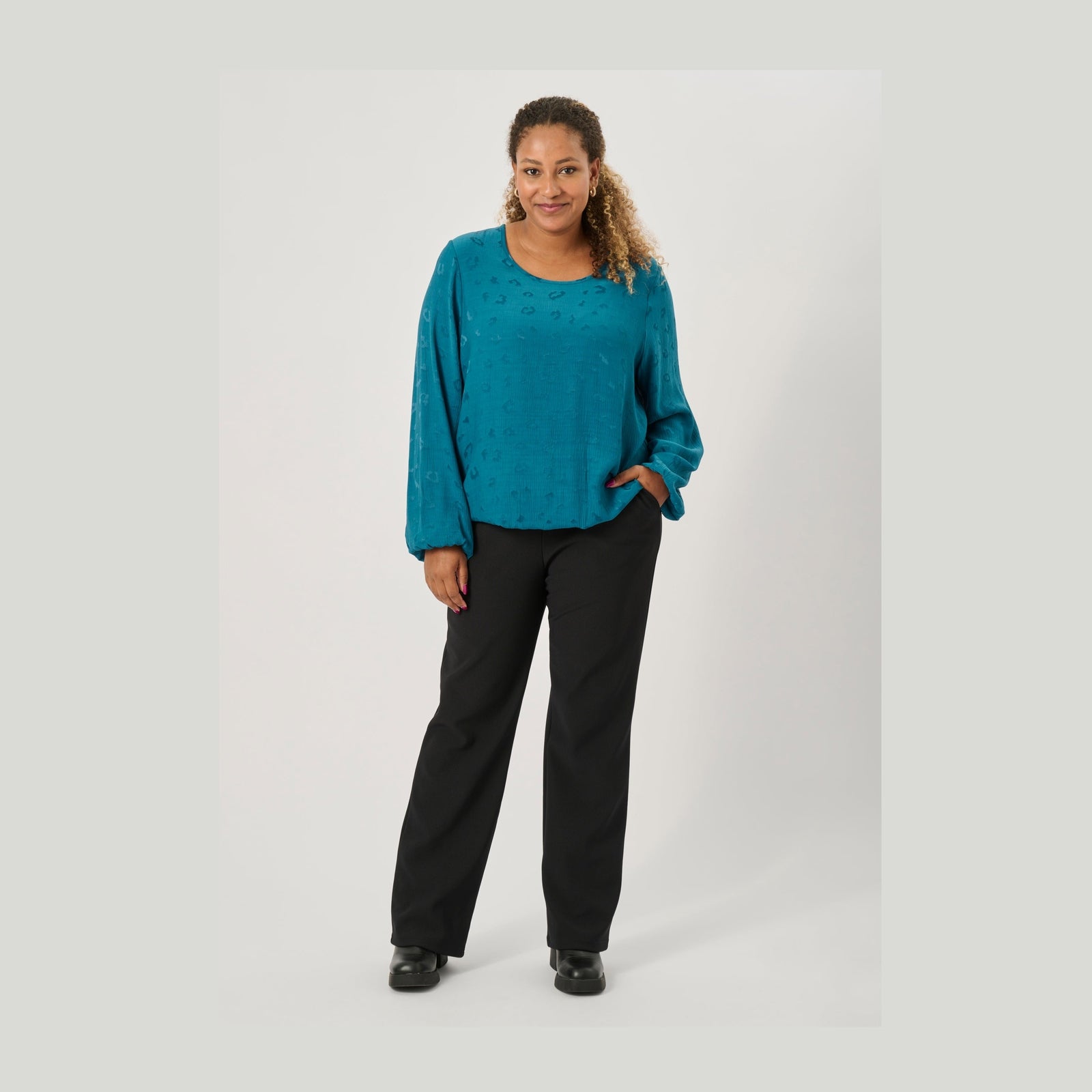 Pont Neuf PNAlison Bluser 5052 Petrol Blue