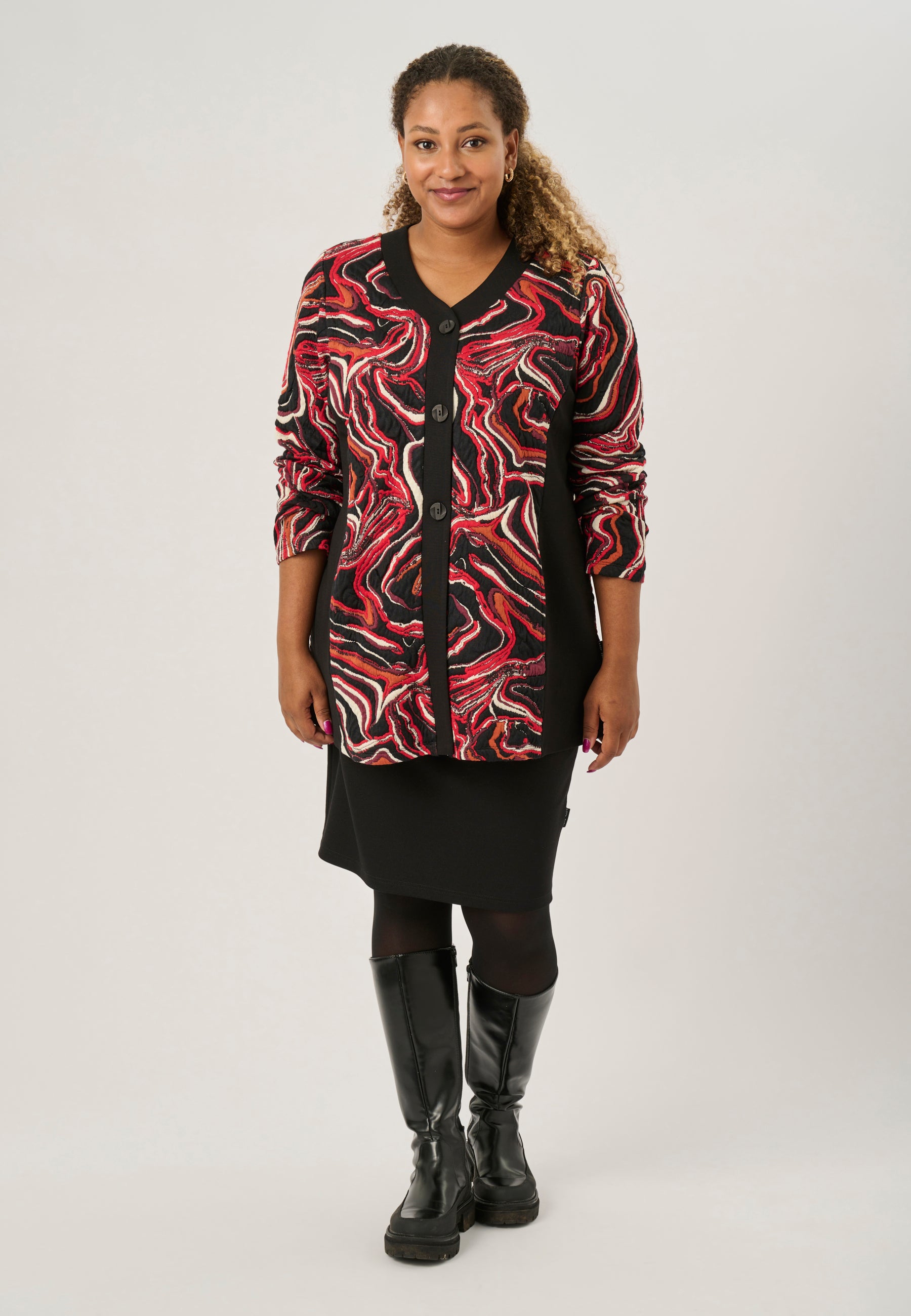 Pont Neuf PNAnelise Cardigan 2354 Warm Red