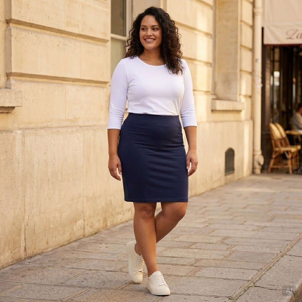 Pont Neuf PNAnn Nederdele 574 Navy