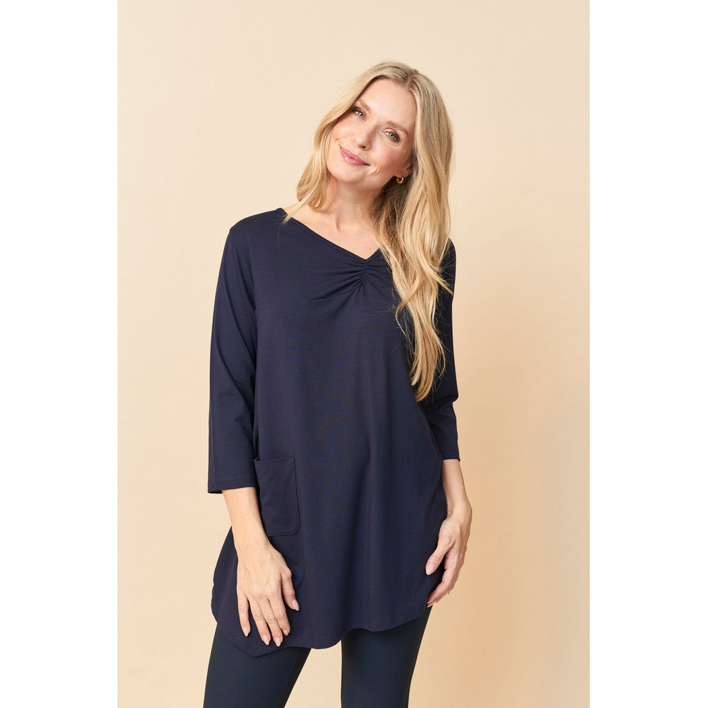 Pont Neuf PNAnnastacia - EcoVero Tunikaer 520 Navy