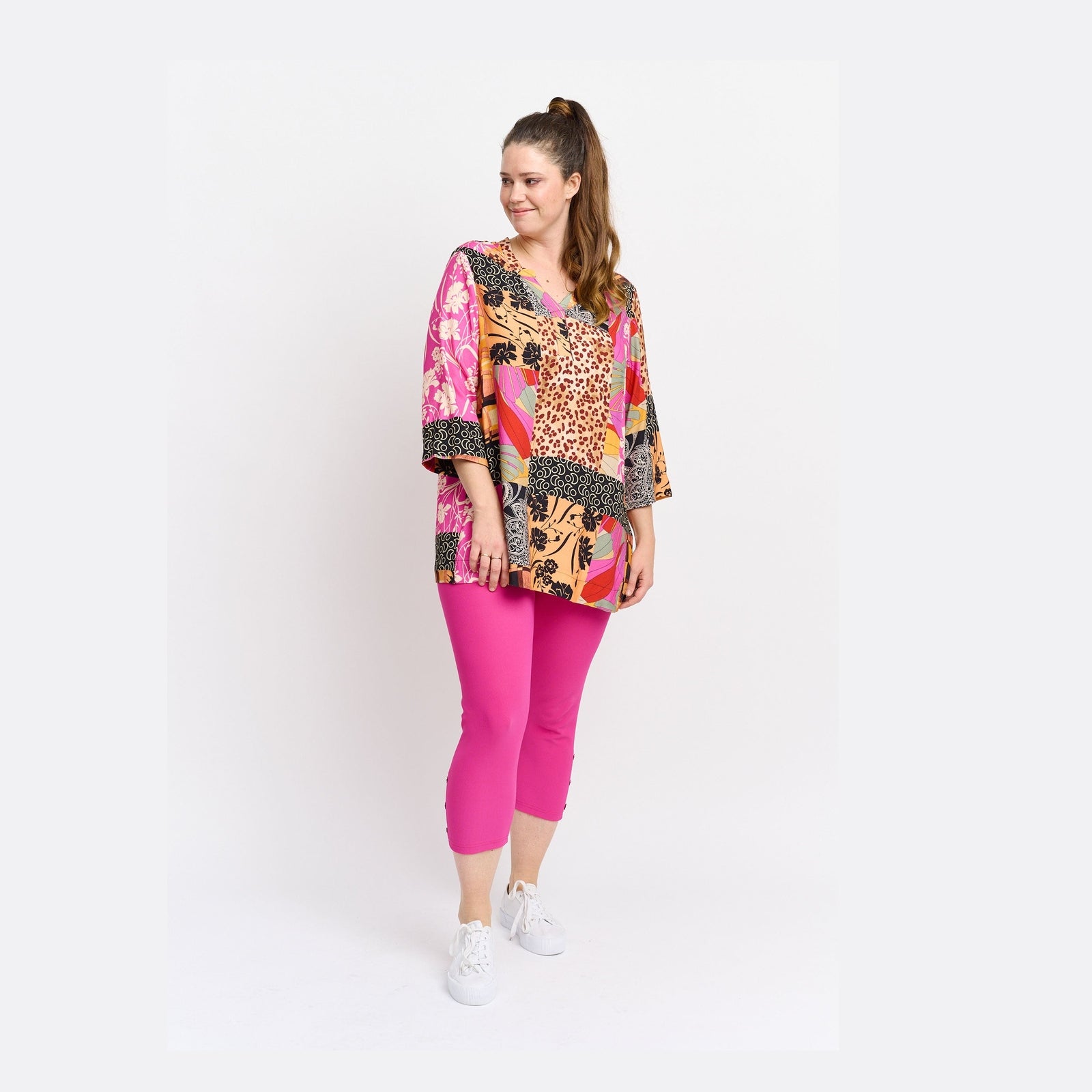 Pont Neuf PNAnnika Leggings 163 Fuchsia