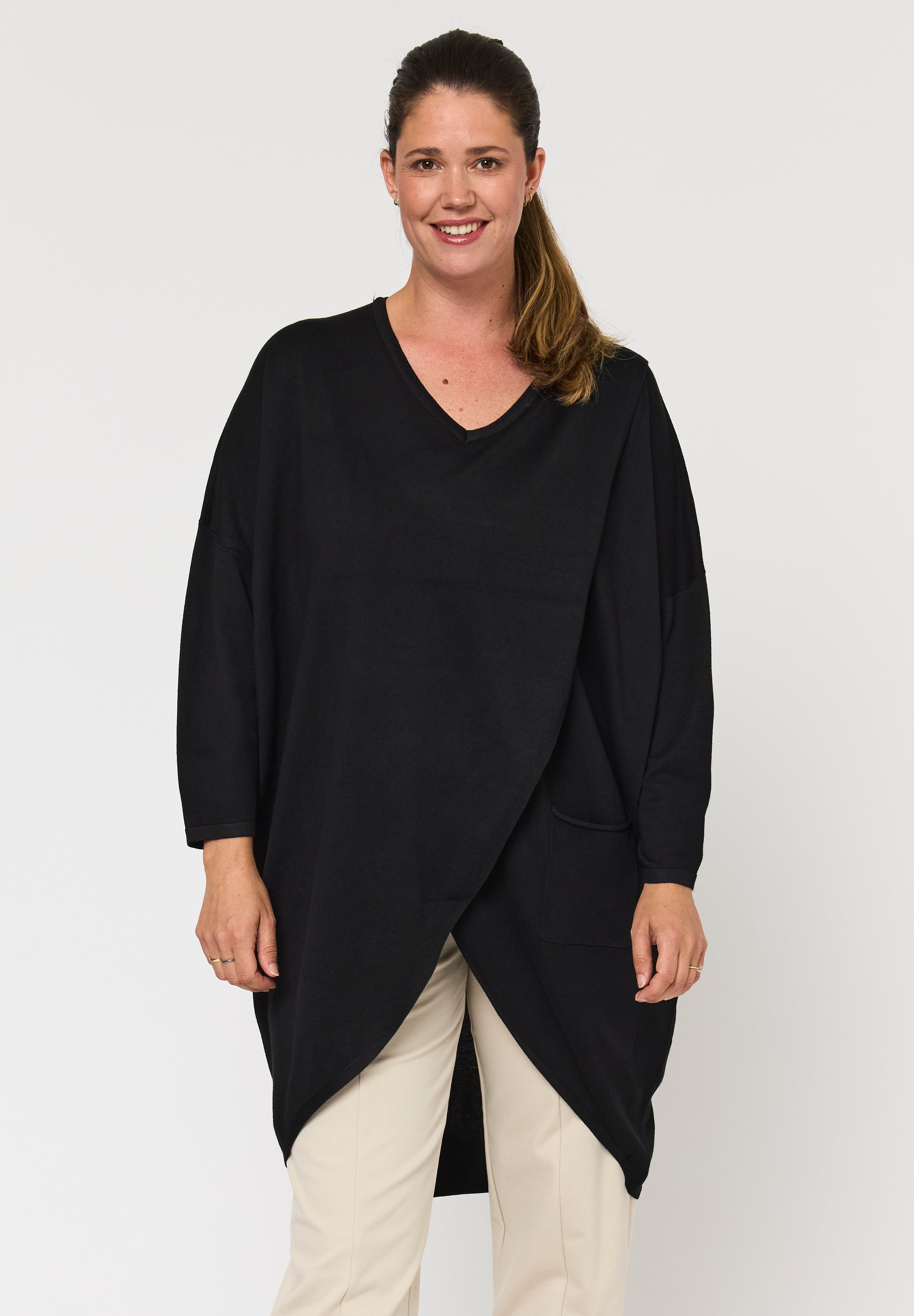 Pont Neuf PNBeth Knit Cardigan 999 Black