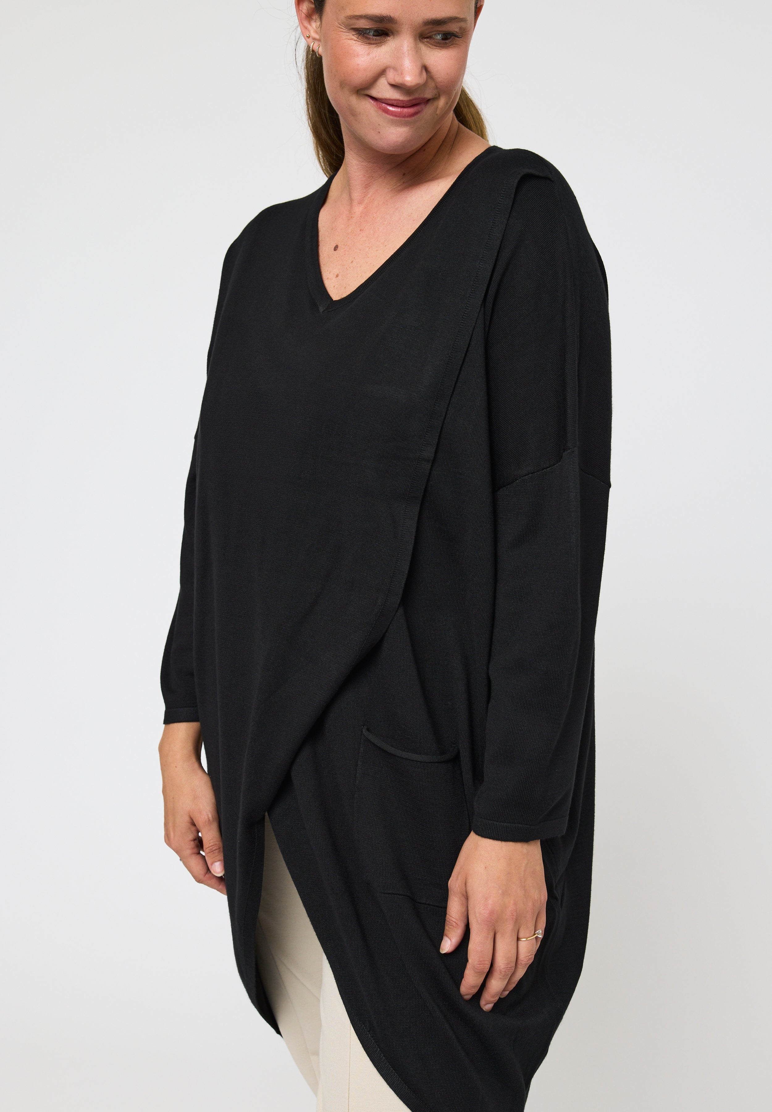 Pont Neuf PNBeth Knit Cardigan 999 Black