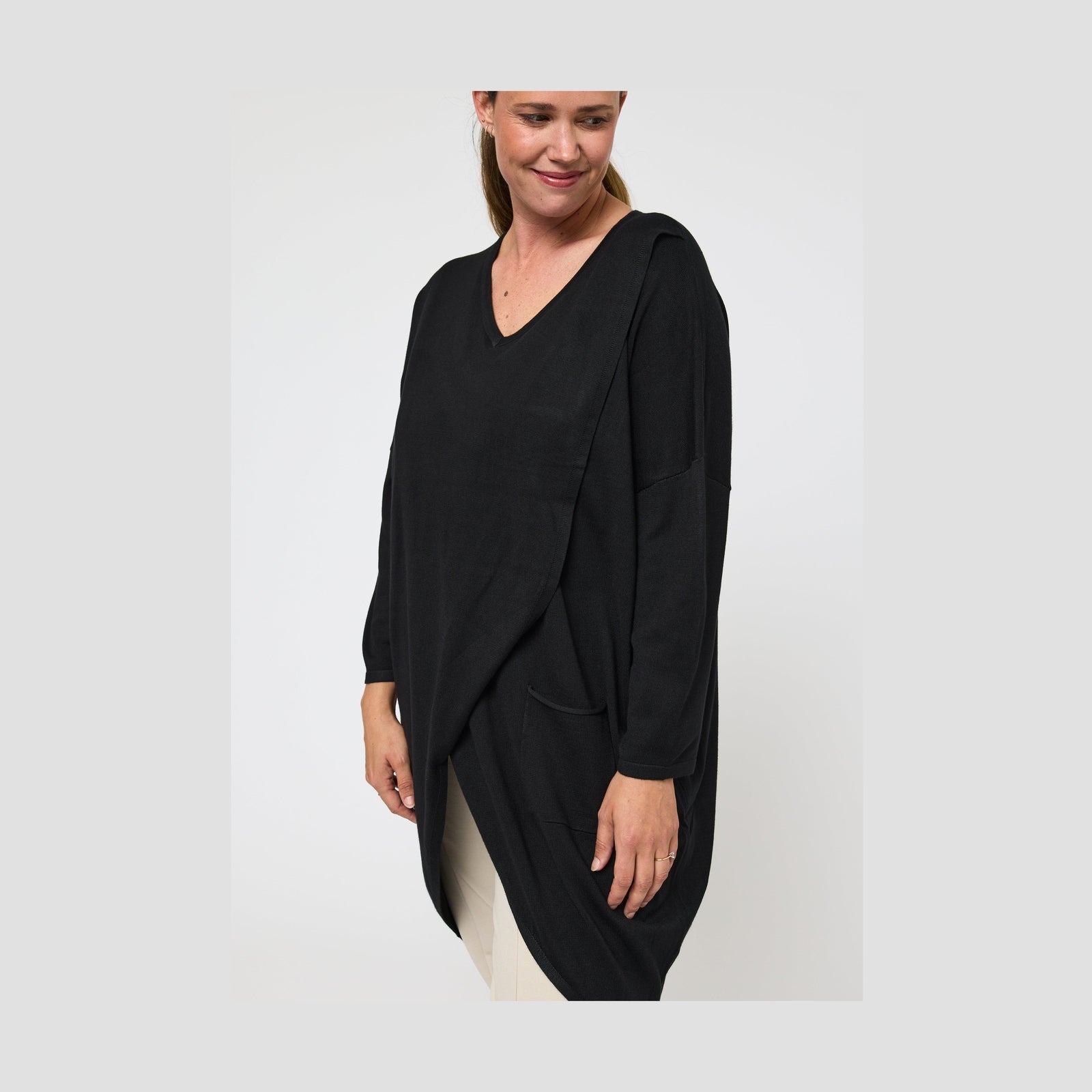 Pont Neuf PNBeth Knit Cardigan 999 Black