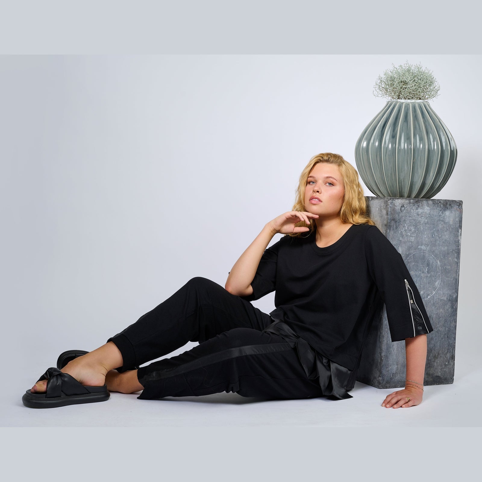 Pont Neuf PNCebina Bluser 9999 BLACK