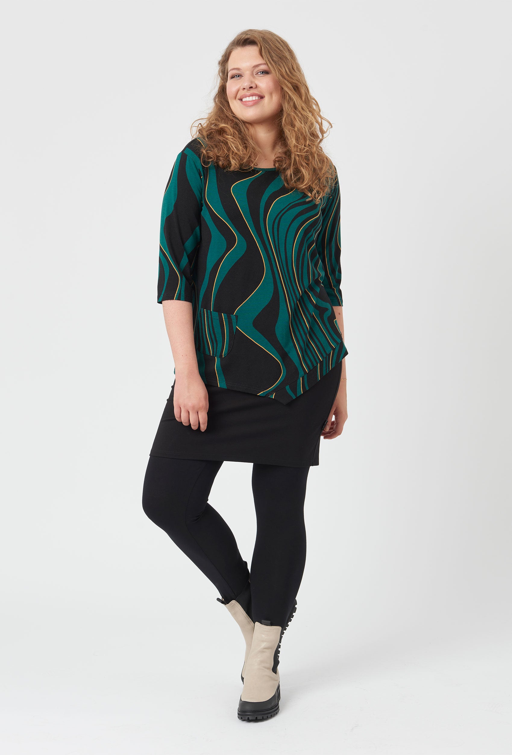 Pont Neuf PNCeleste Bluser 572 Dark Petrol