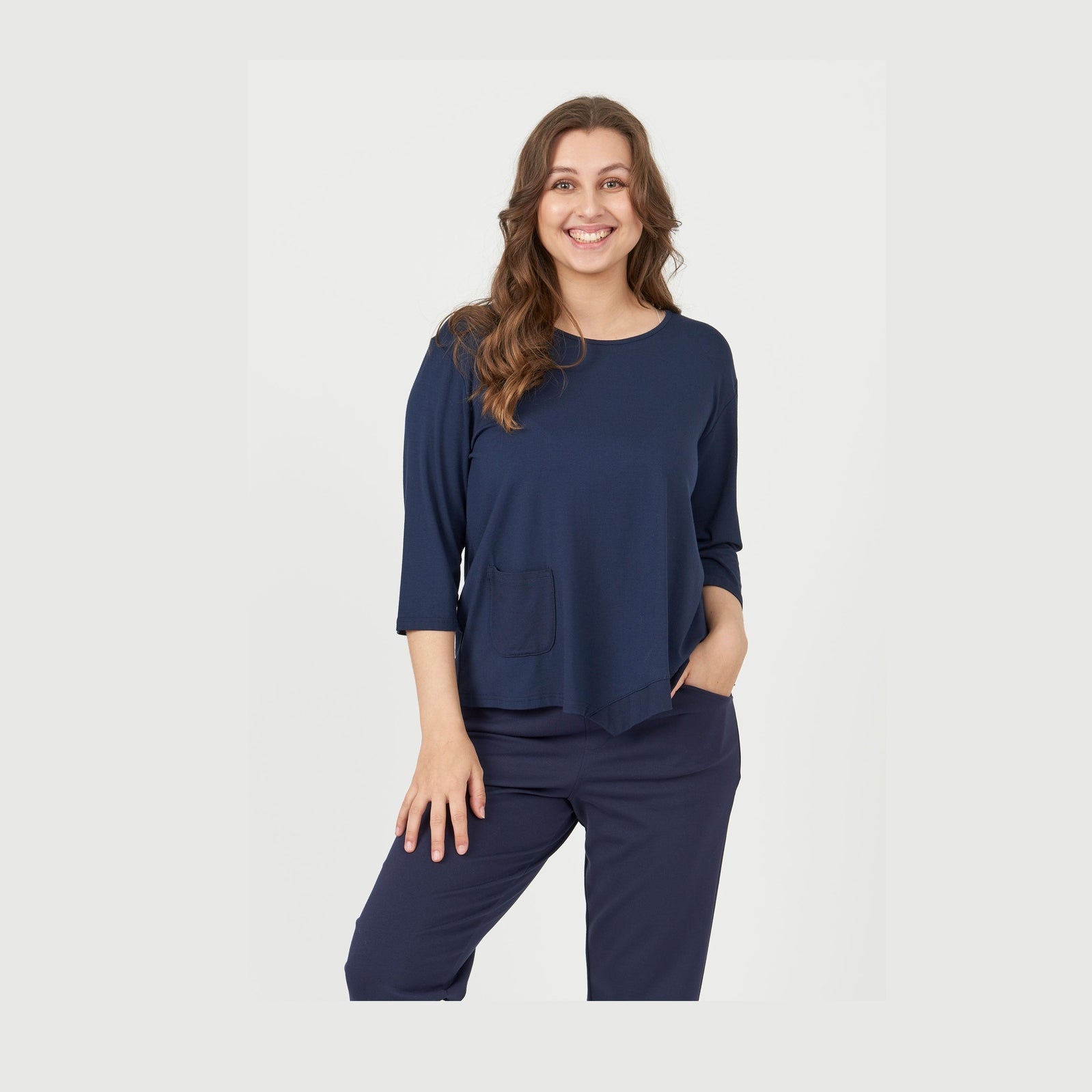 Pont Neuf PNCeleste Bluser 520 Navy