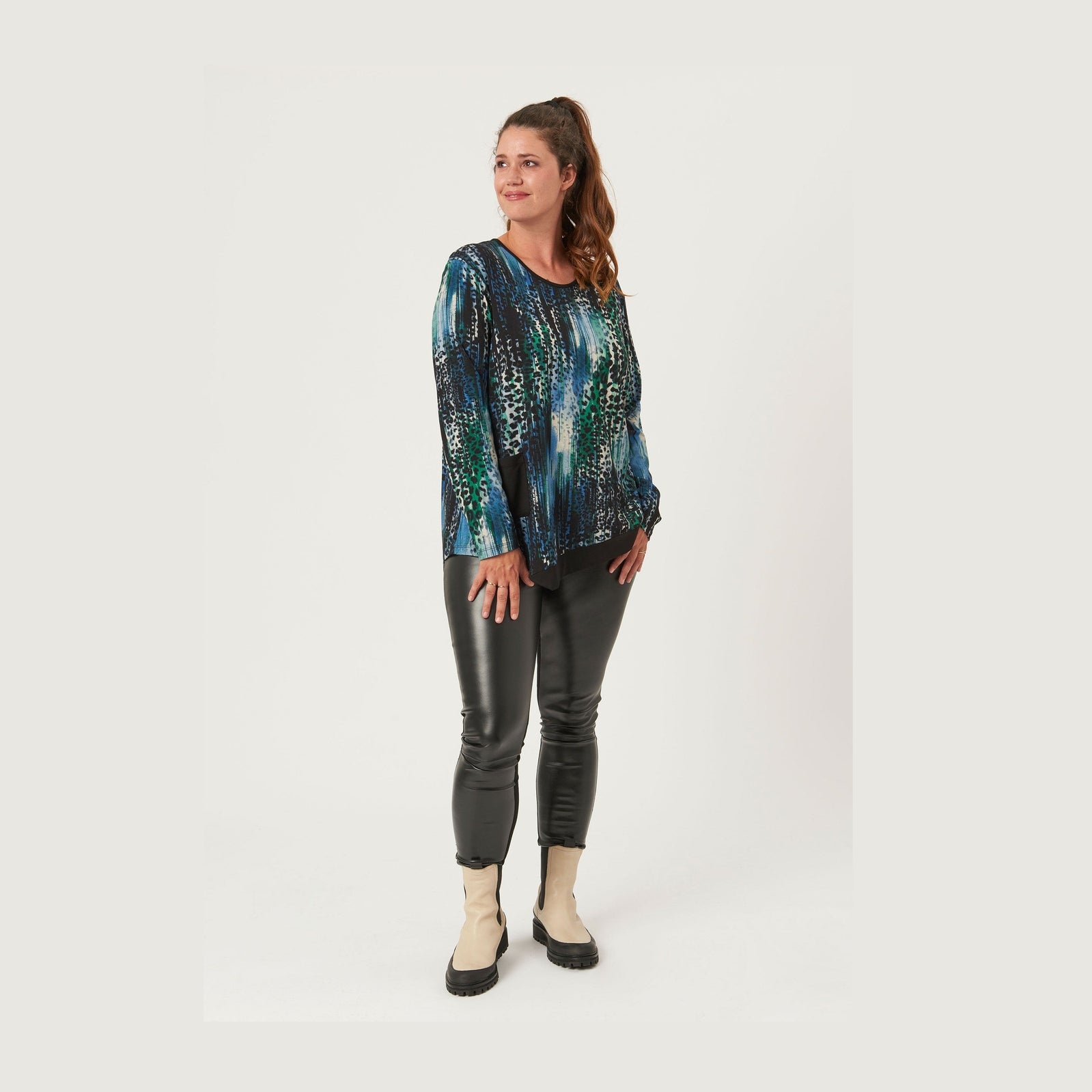 Pont Neuf PNCeleste Mie Bluser 621 Pine Green