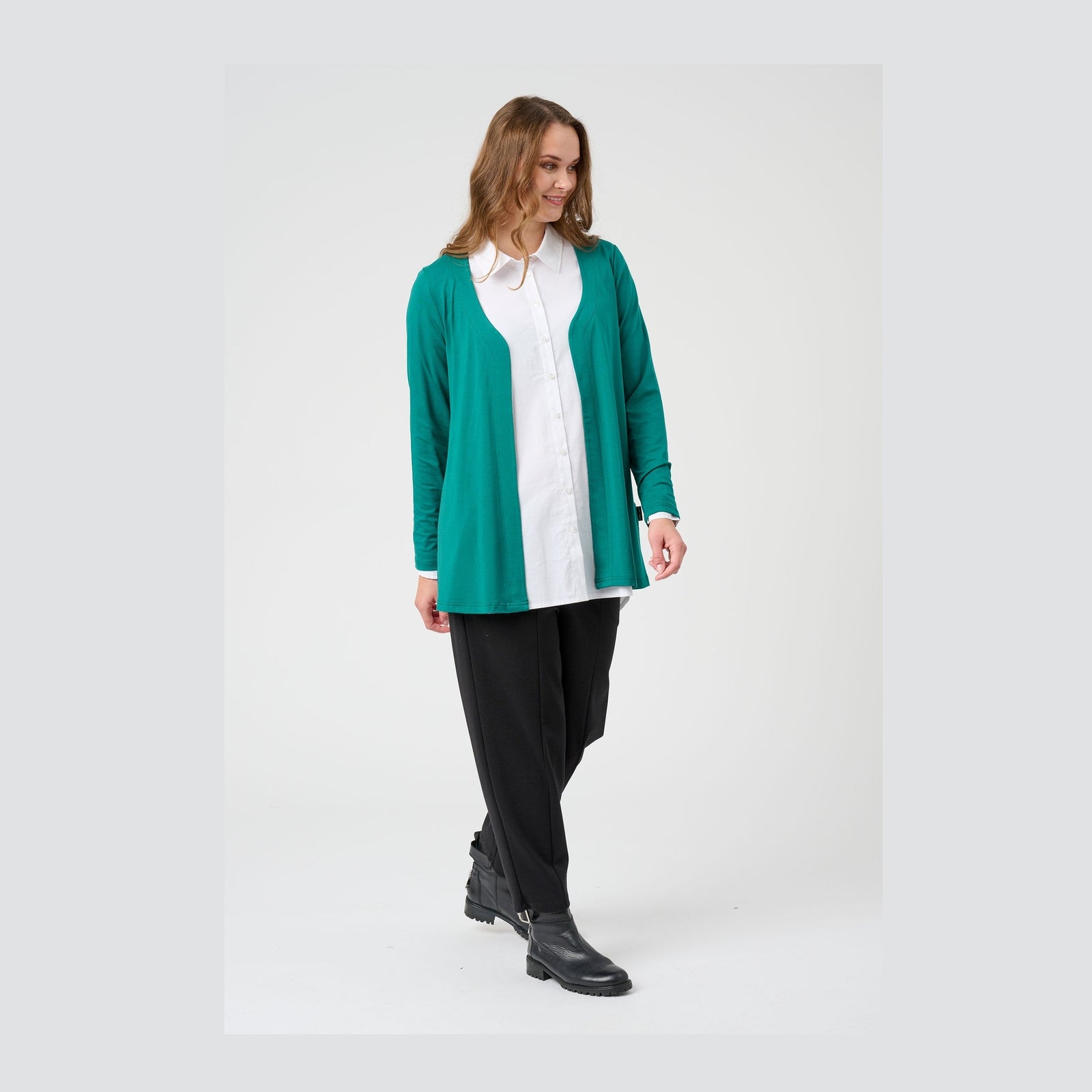 Pont Neuf PNClara Cardigan 572 Dark Petrol