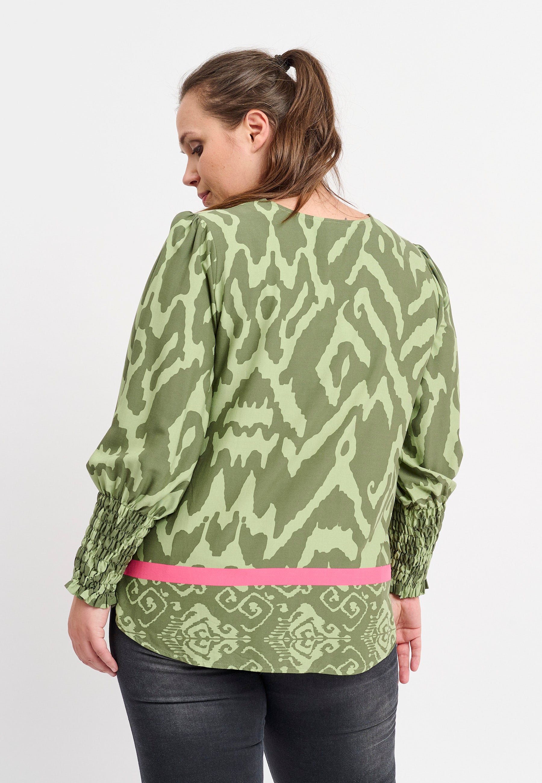 Pont Neuf PNDalvina Bluser 3506 Khaki Green