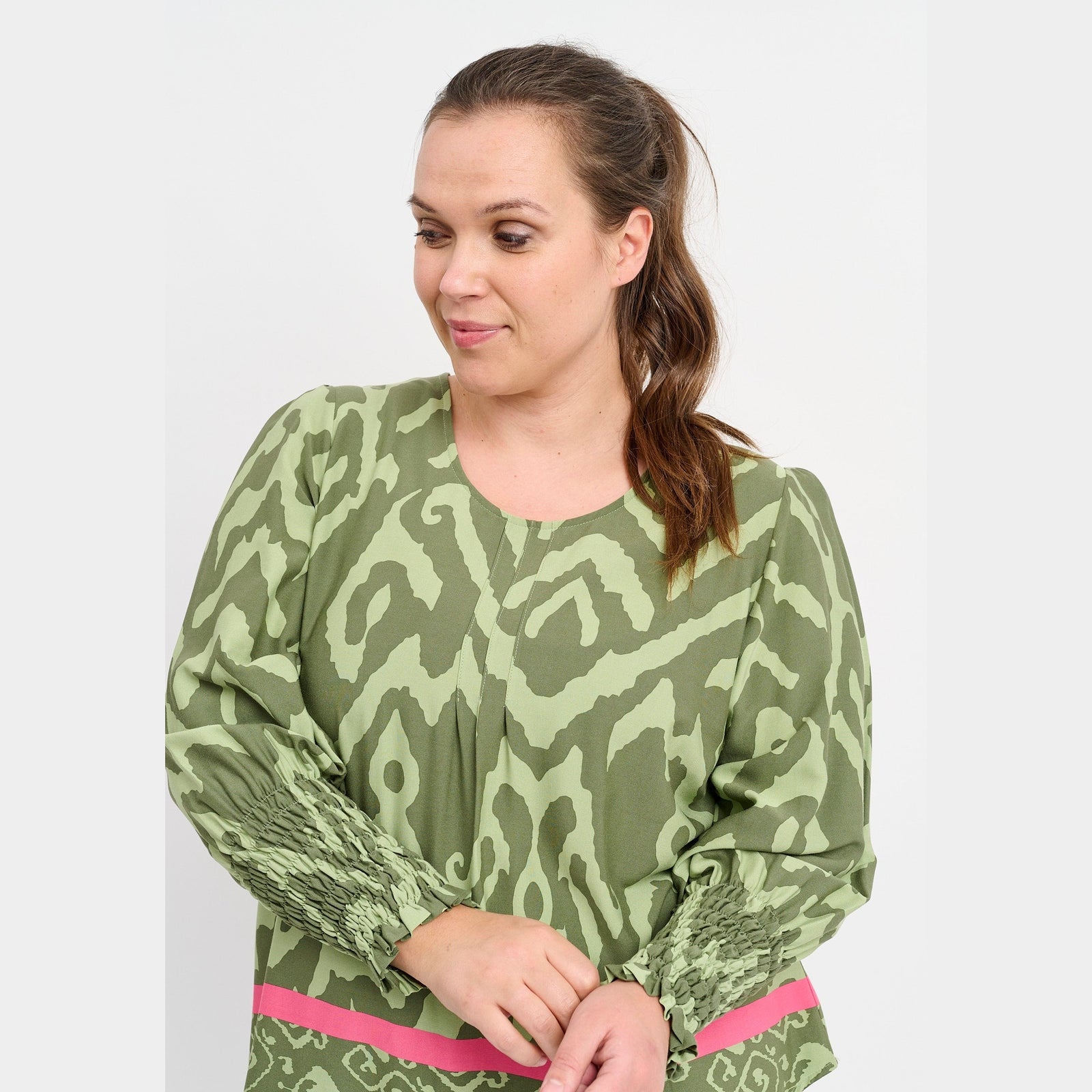 Pont Neuf PNDalvina Bluser 3506 Khaki Green
