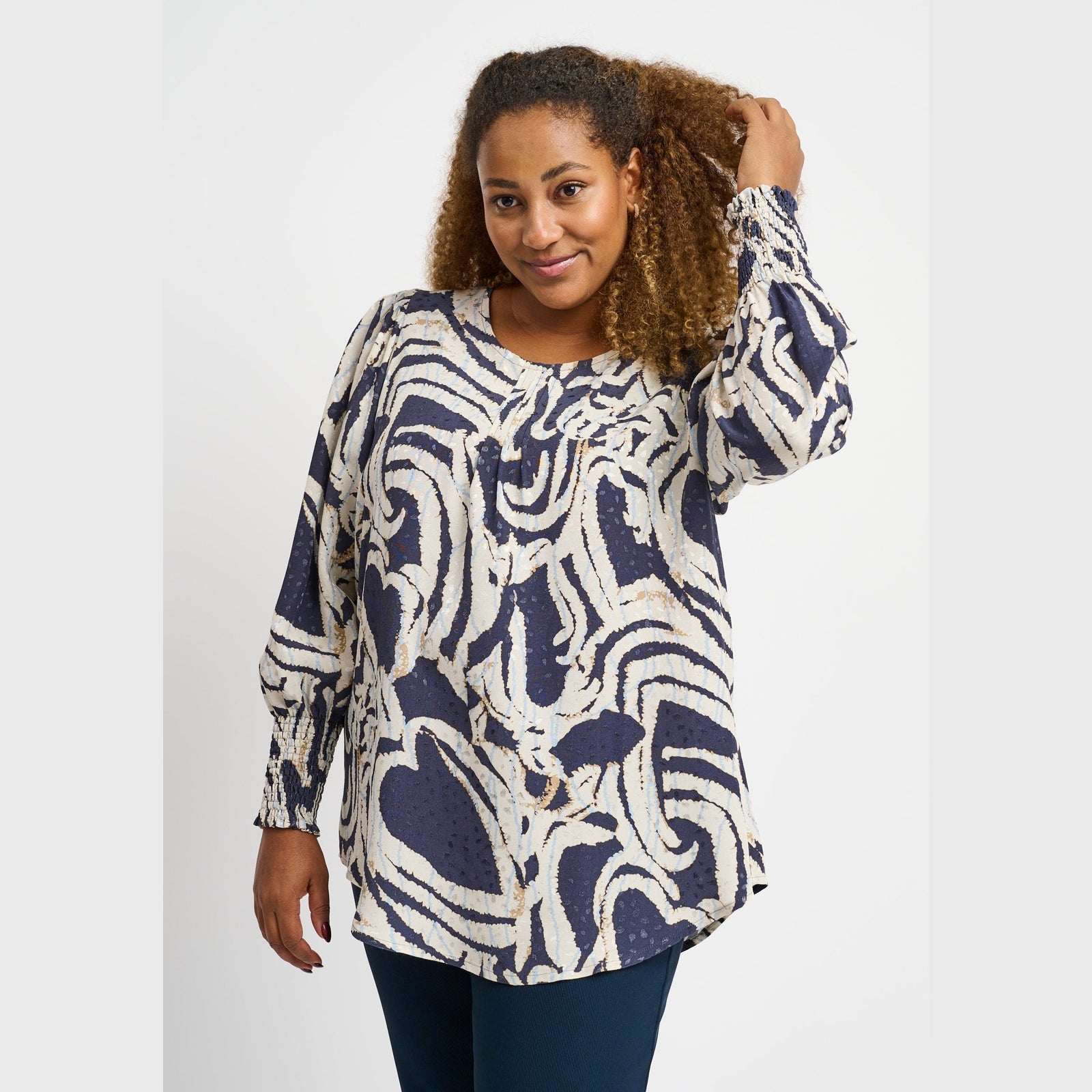 Pont Neuf PNDalvina Bluser 5999 NAVY BLUE