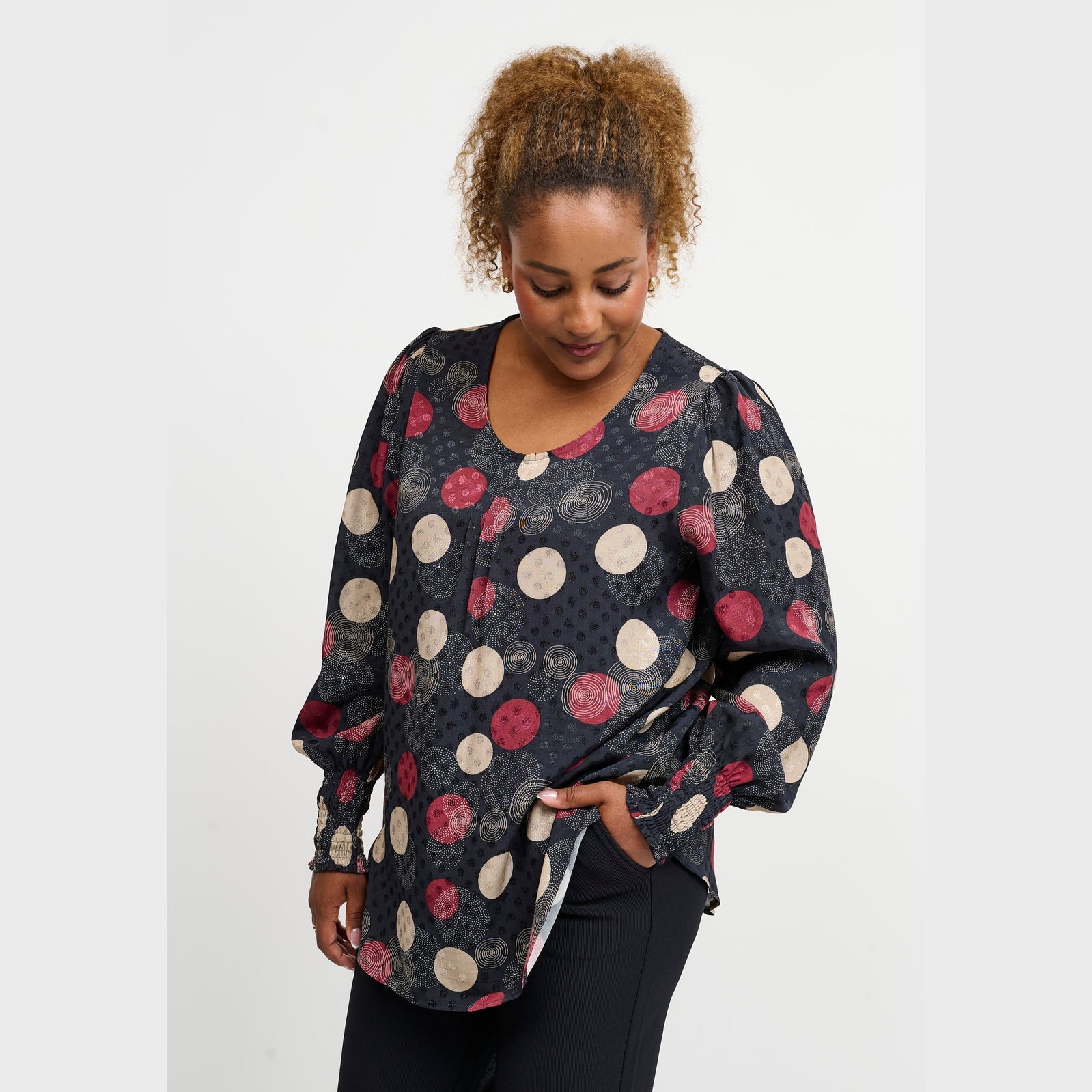 Pont Neuf PNDalvina Bluser 2999 BORDEAUX RED