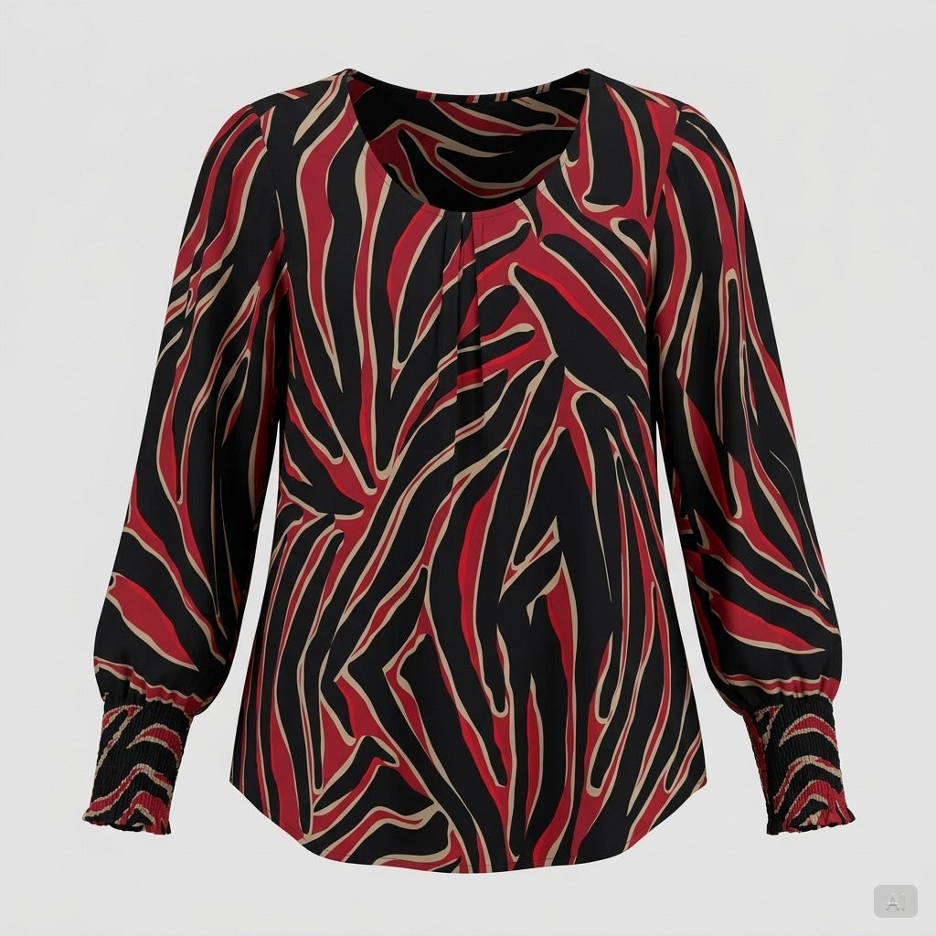 Pont Neuf PNDalvina Bluser 2600 Deep Red