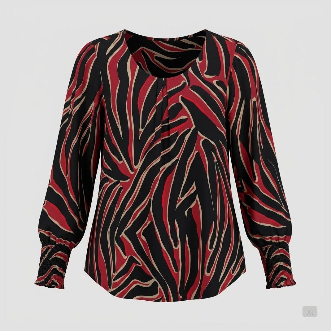 Pont Neuf PNDalvina Bluser 2600 Deep Red