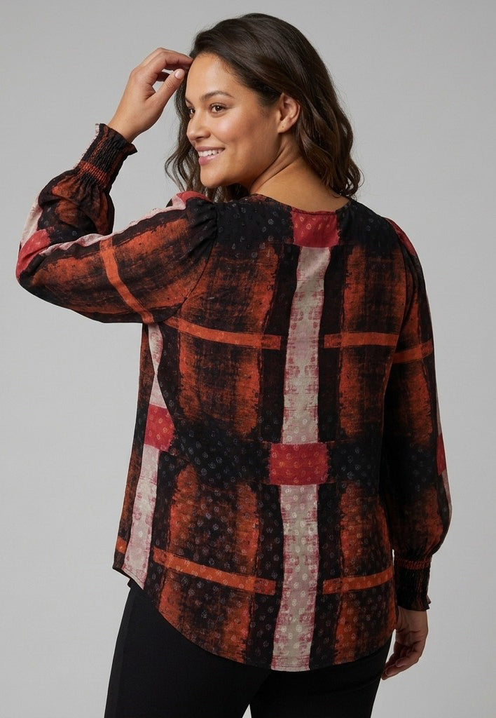 Pont Neuf PNDalvina Bluser 2490 Persian Red