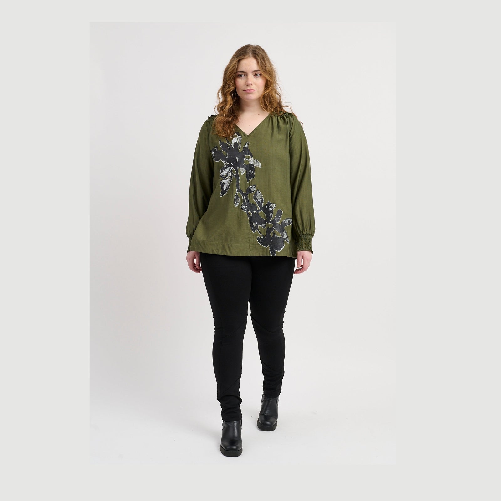 Pont Neuf PNDarma Bluser 3620 Forest Green