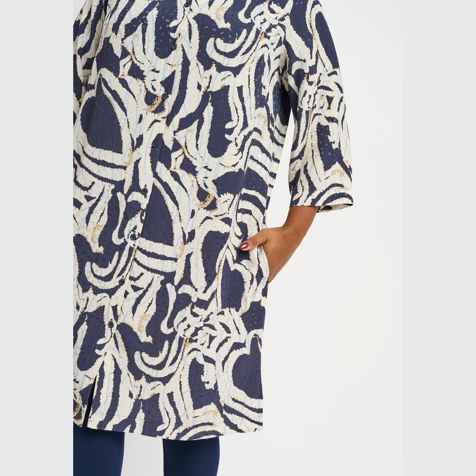 Pont Neuf PNDavia Skjortebluser 5999 NAVY BLUE