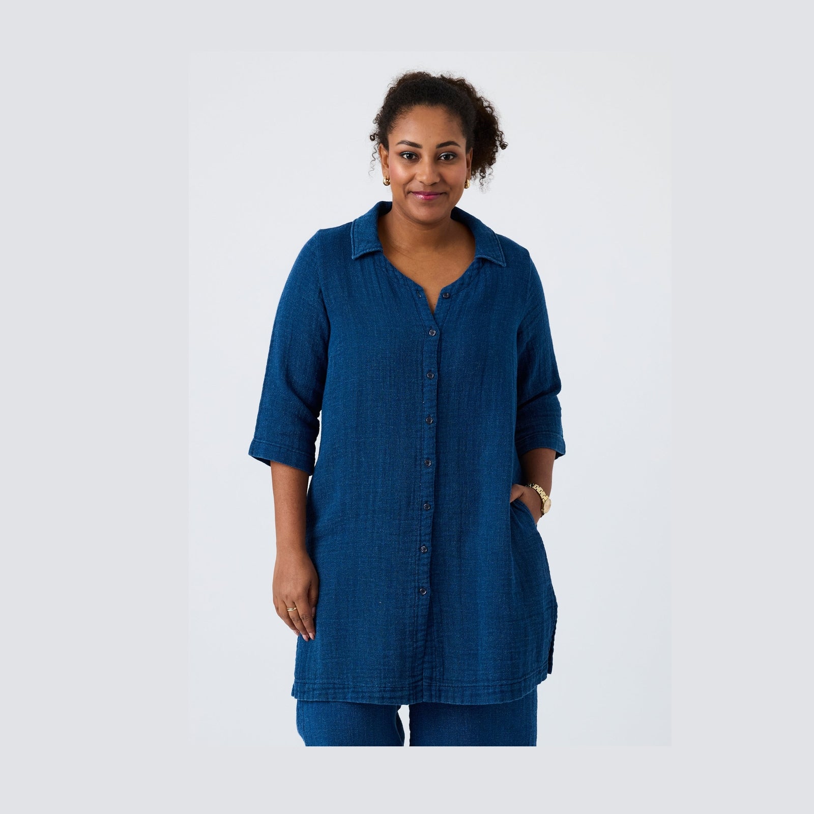 Pont Neuf PNDavia Skjortebluser 5275 Denim blue
