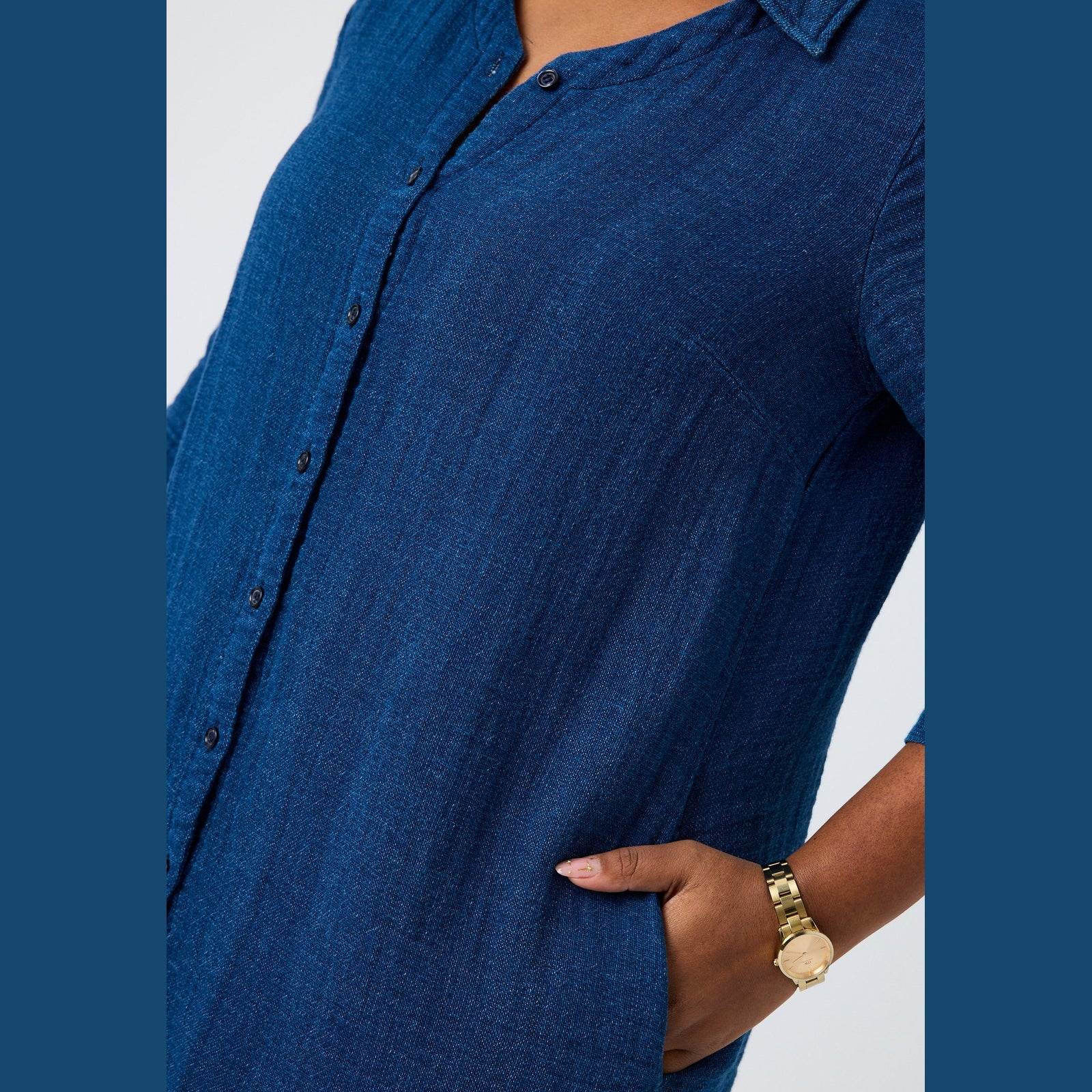 Pont Neuf PNDavia Skjortebluser 5275 Denim blue