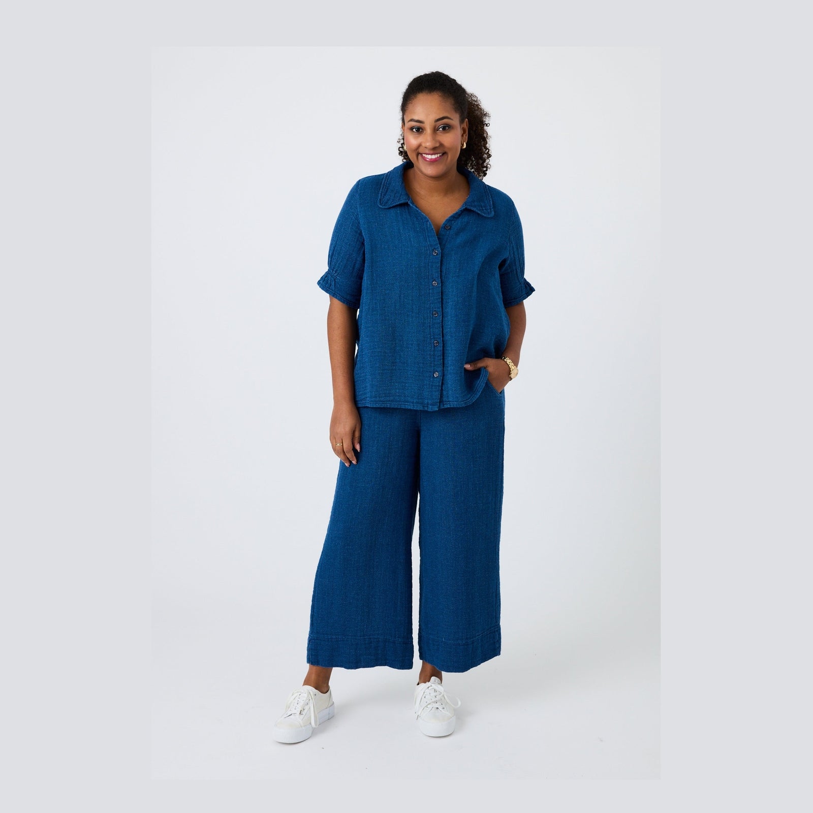 Pont Neuf PNDeja Skjortebluser 5275 Denim blue