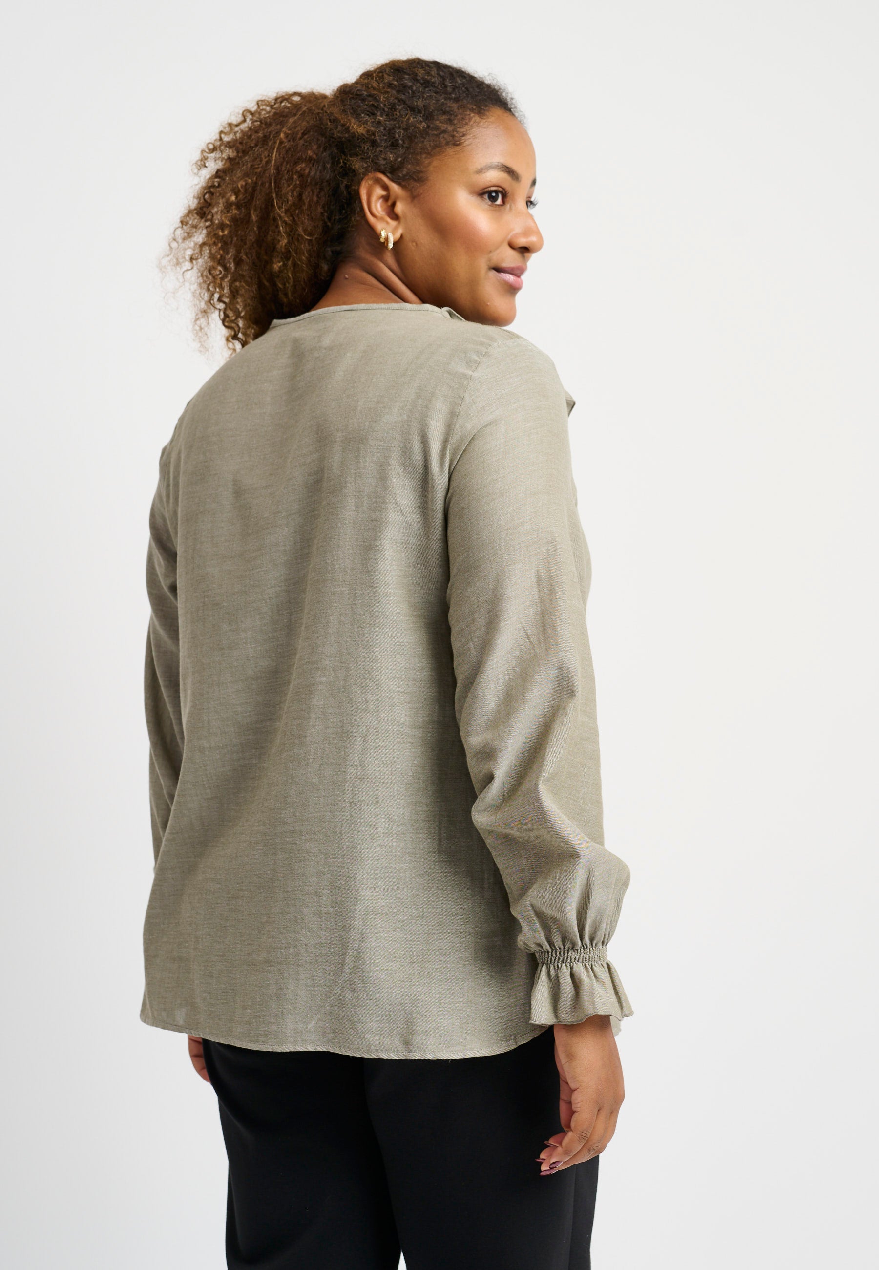 Pont Neuf PNDelin Skjortebluser 003 Khaki