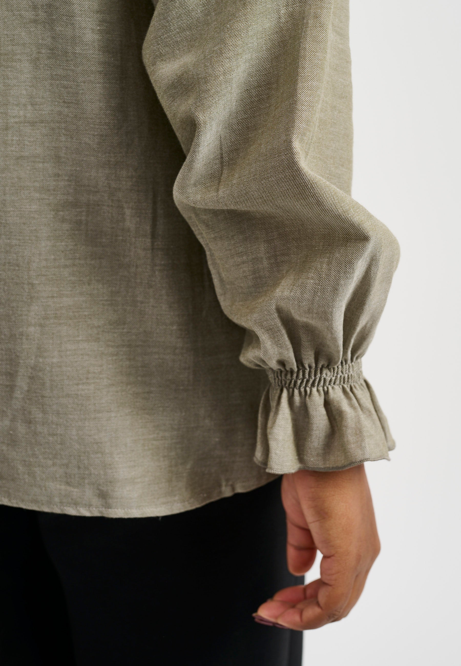 Pont Neuf PNDelin Skjortebluser 003 Khaki