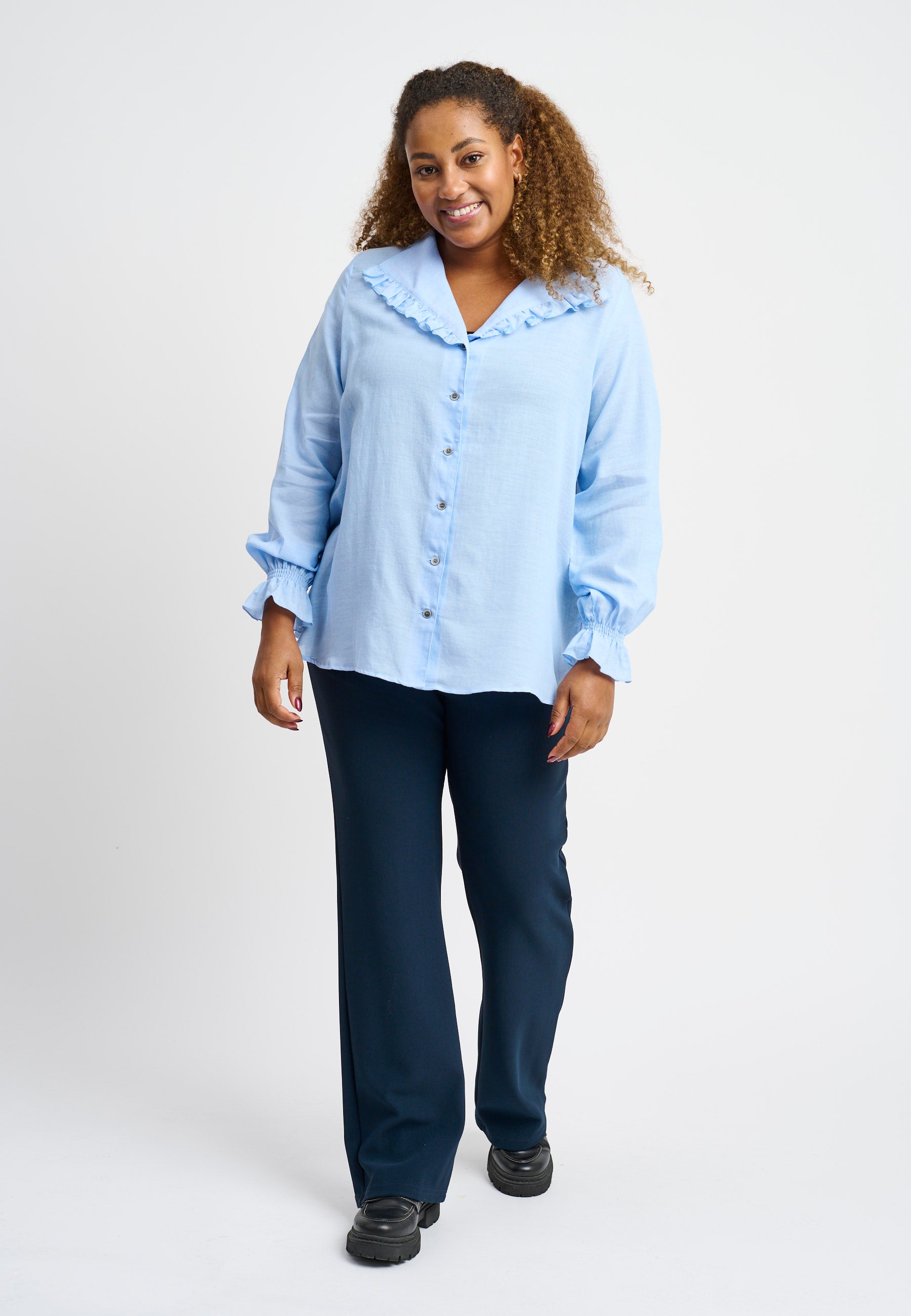 Pont Neuf PNDelin Skjortebluser 007 Light Blue