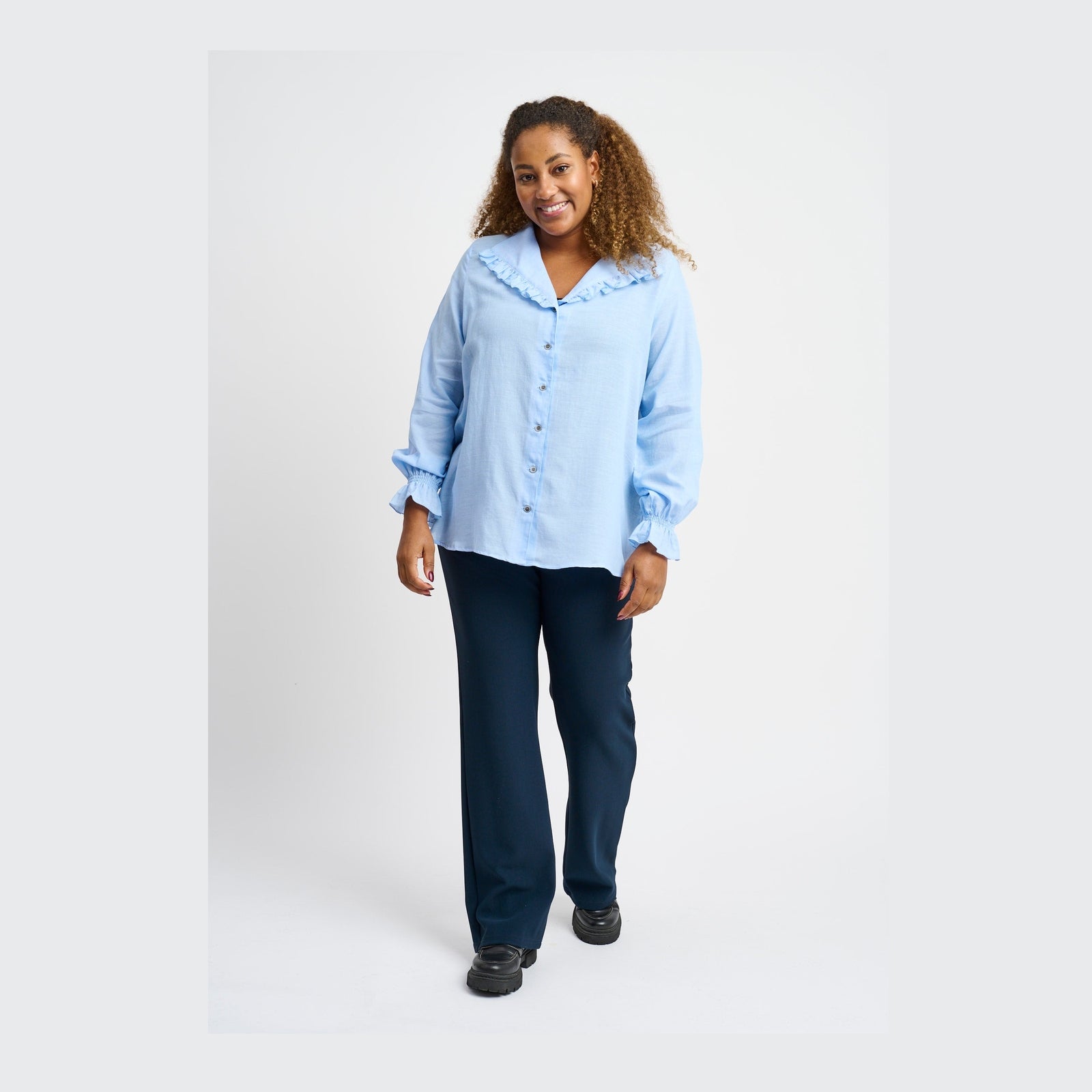 Pont Neuf PNDelin Skjortebluser 007 Light Blue