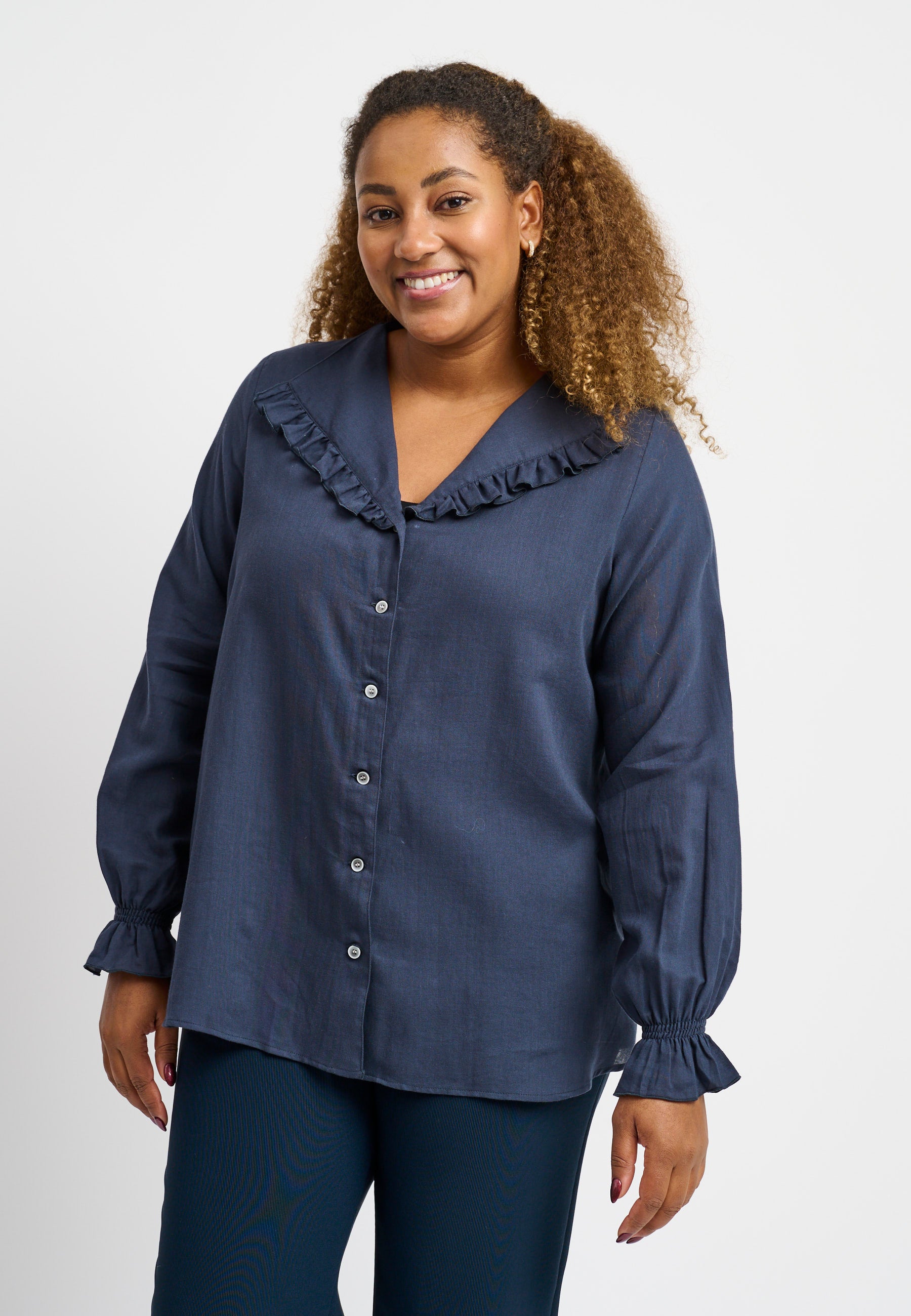 Pont Neuf PNDelin Skjortebluser 009 Navy blue