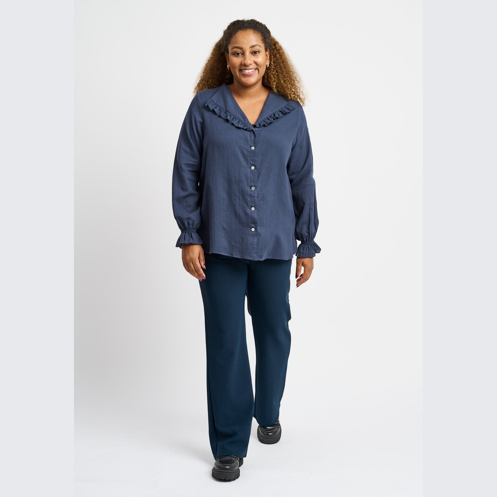 Pont Neuf PNDelin Skjortebluser 009 Navy blue