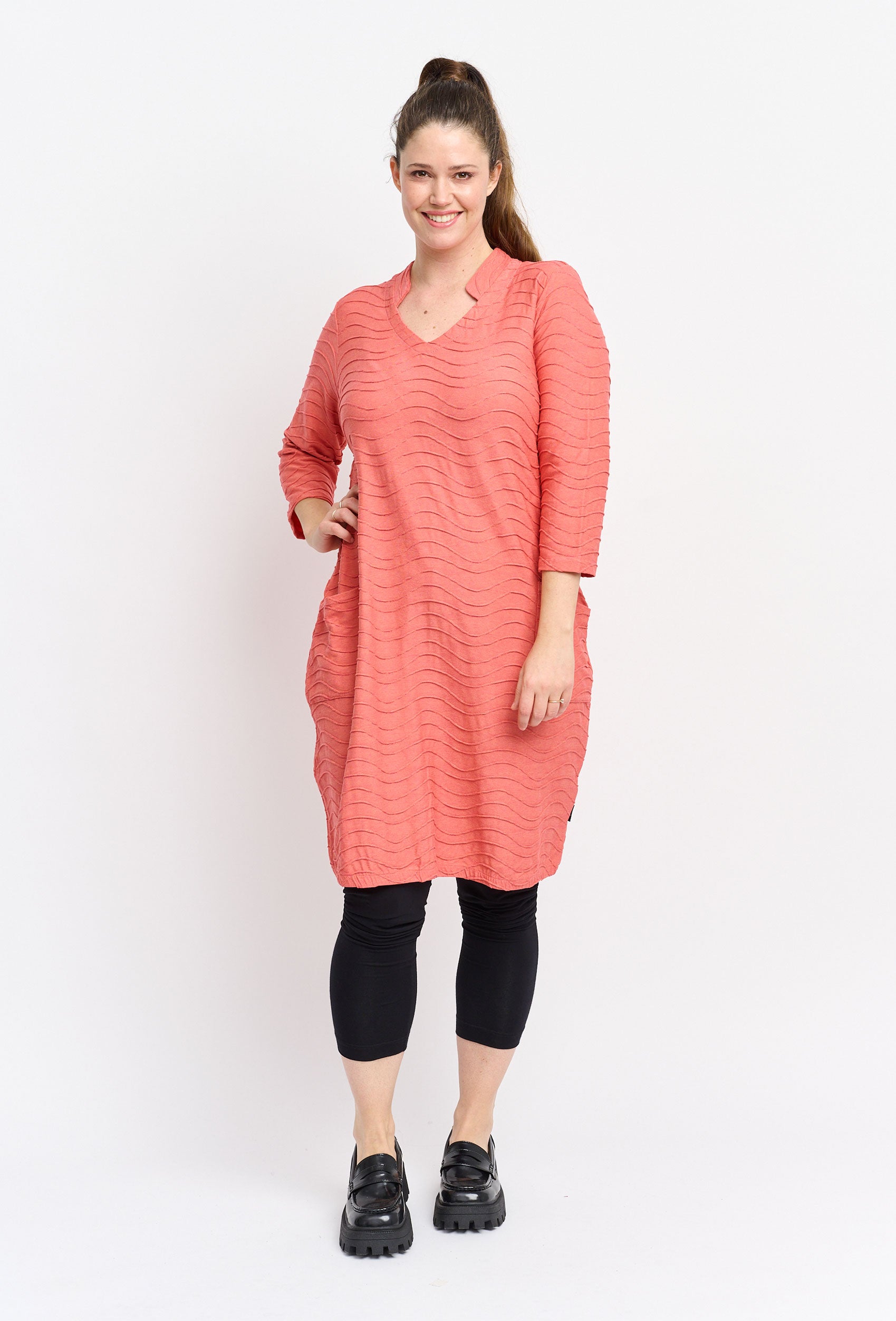 Pont Neuf PNDemeka Tea Kjoler 055 Coral red