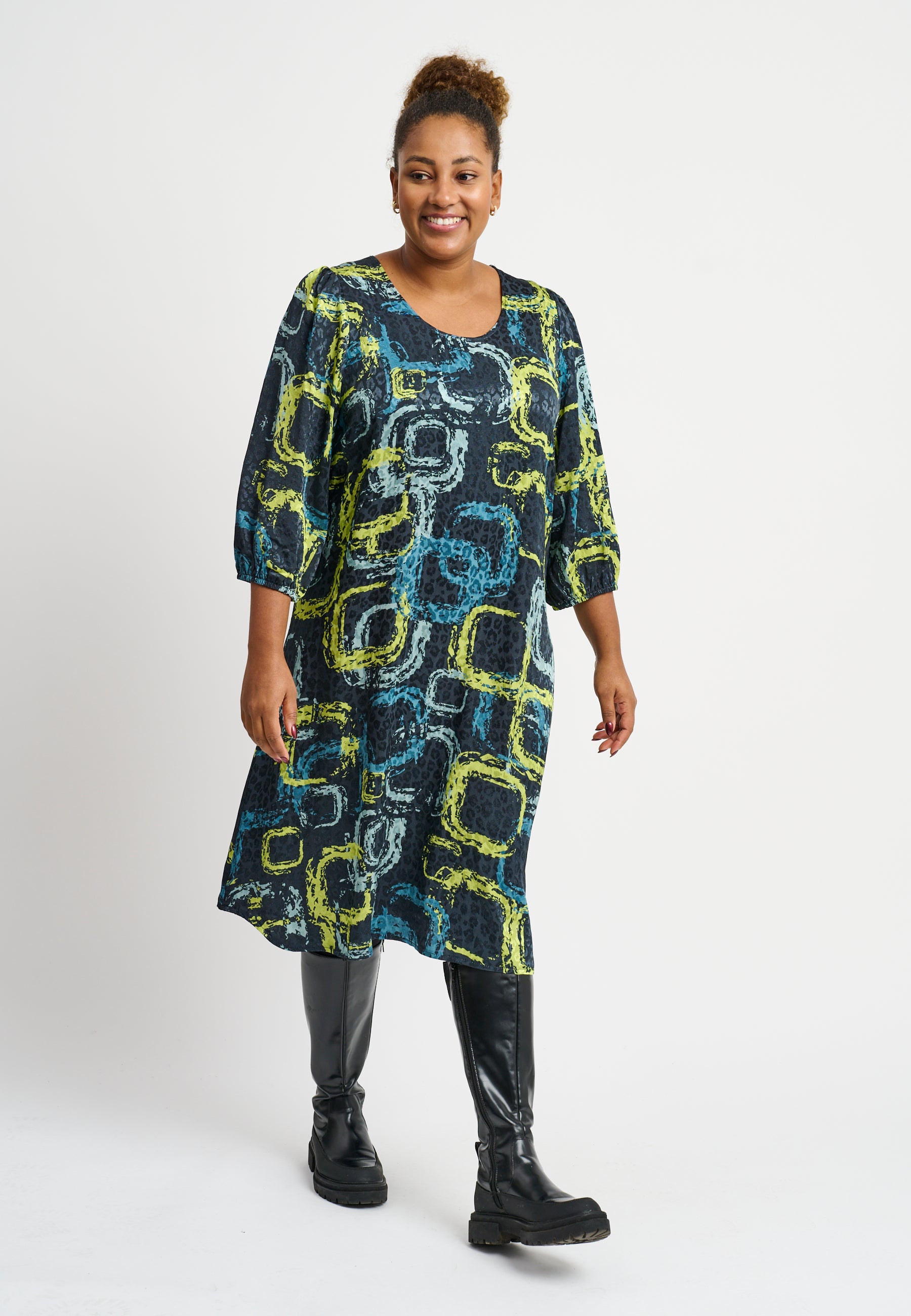 Pont Neuf PNDena Kjoler 5052 Petrol Blue