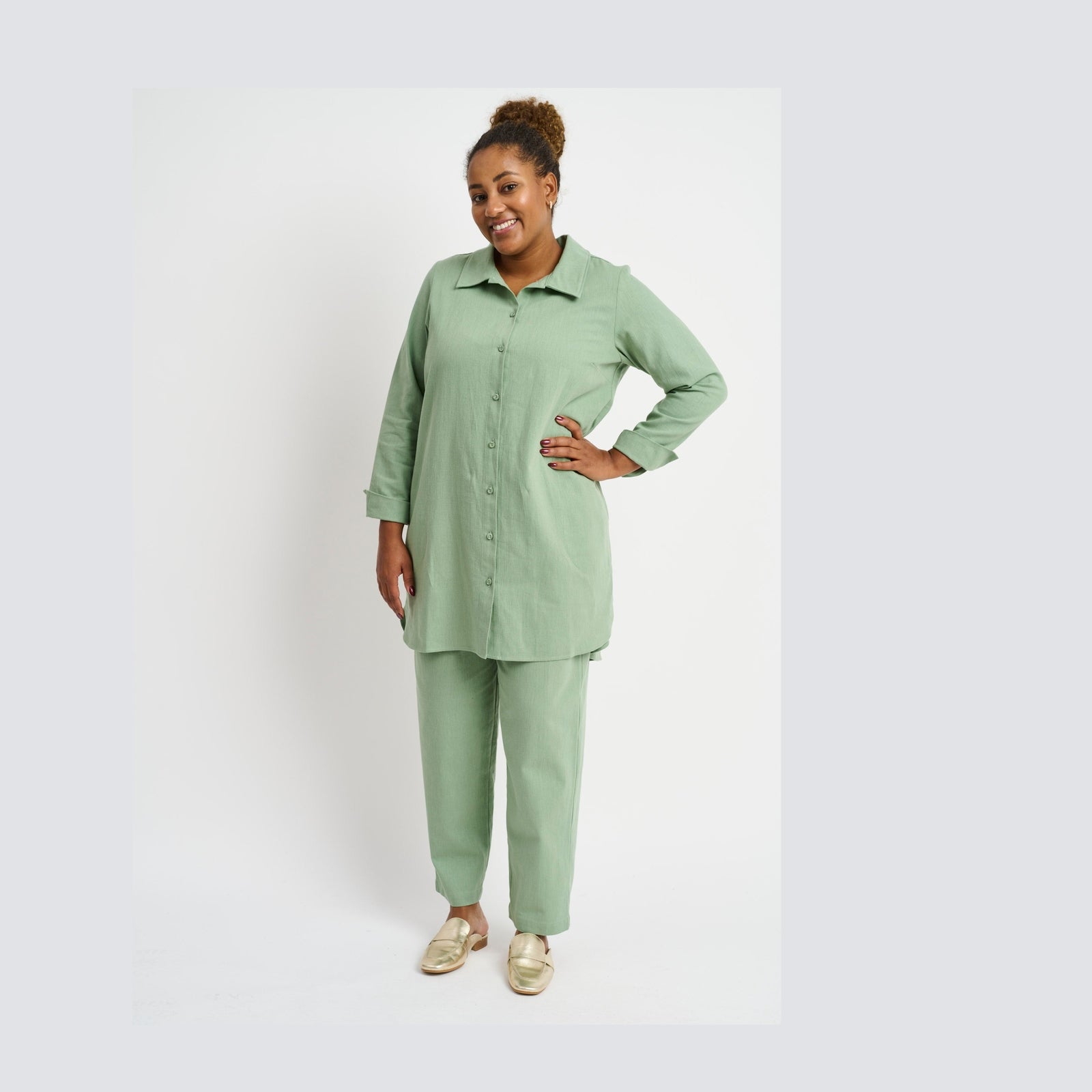 Pont Neuf PNDidda Skjortebluser 3506 Khaki Green