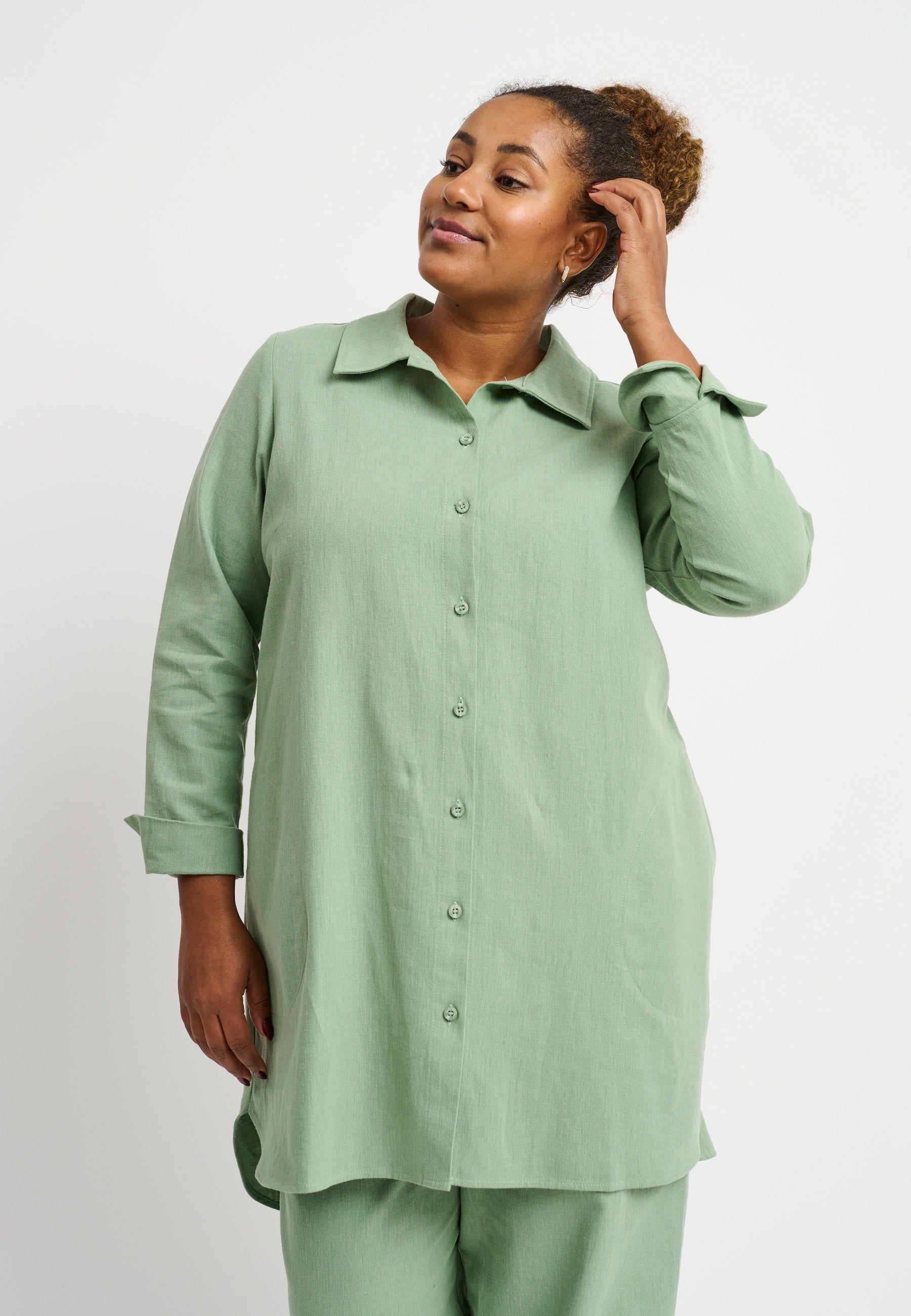 Pont Neuf PNDidda Skjortebluser 3506 Khaki Green