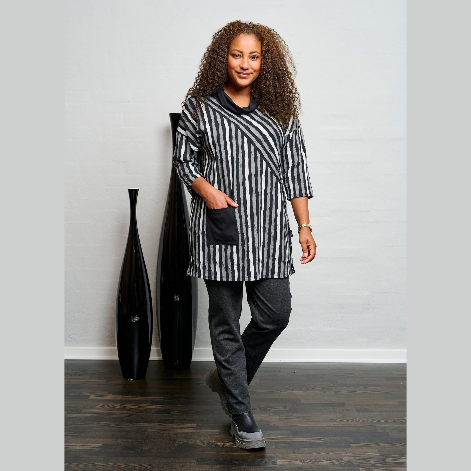 Pont Neuf PNDorina Bluser 3940 Steel Grey