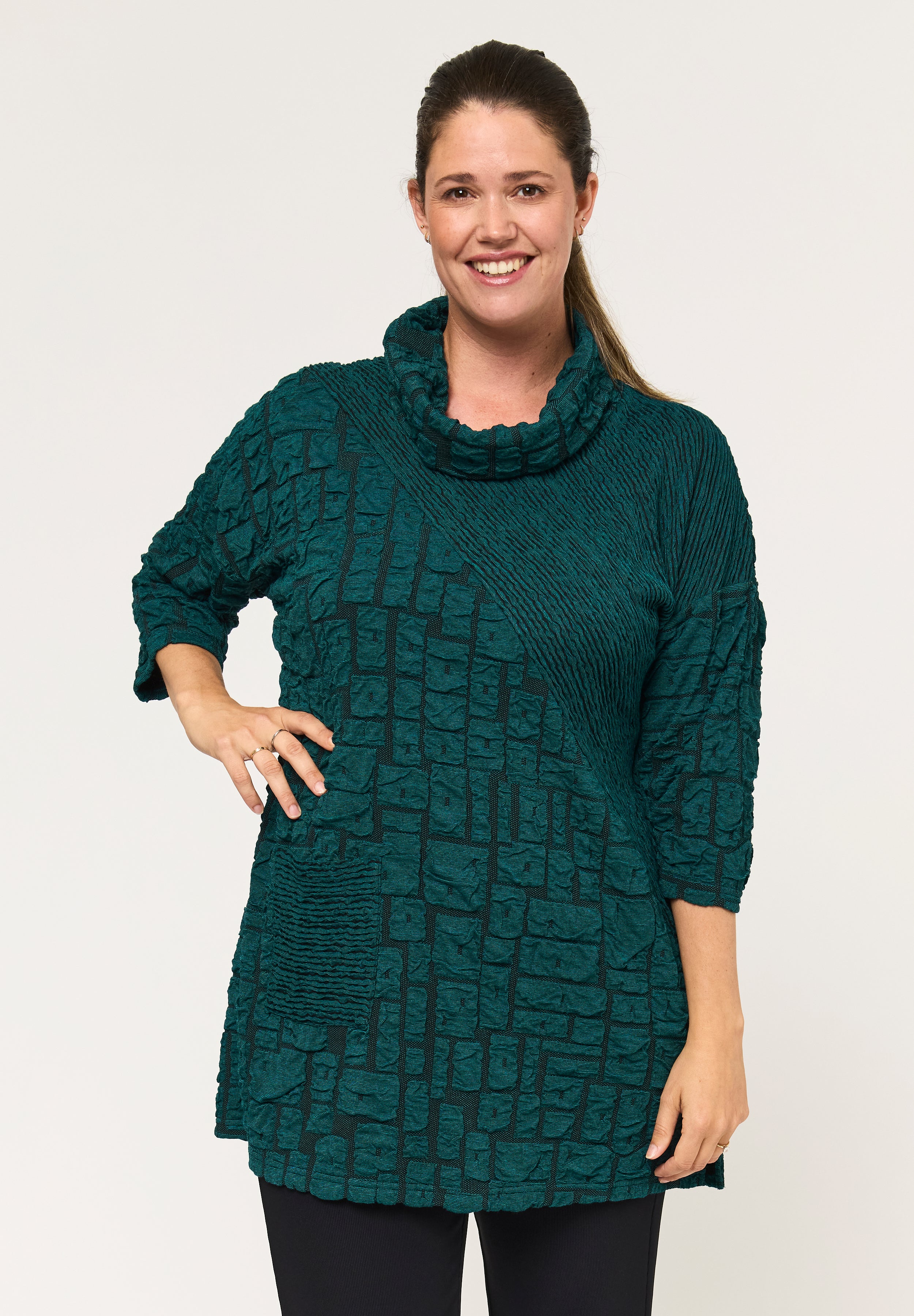 Pont Neuf PNDorina Tunikaer 5052 Petrol Blue